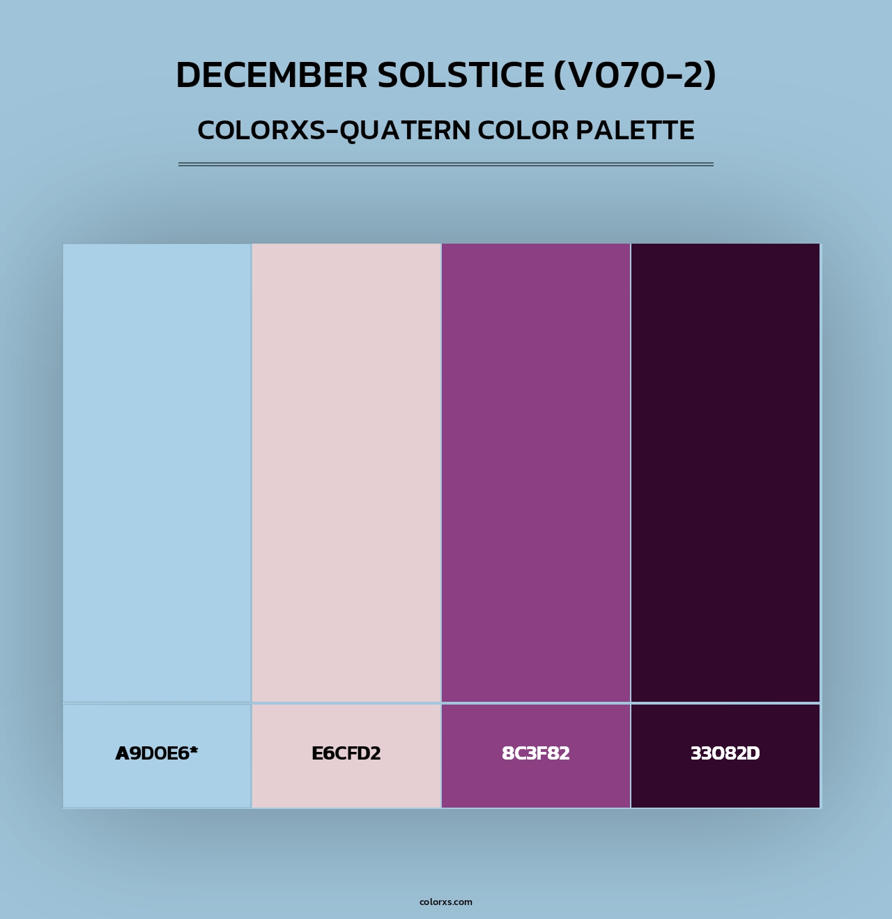 December Solstice (V070-2) - Colorxs Quad Palette