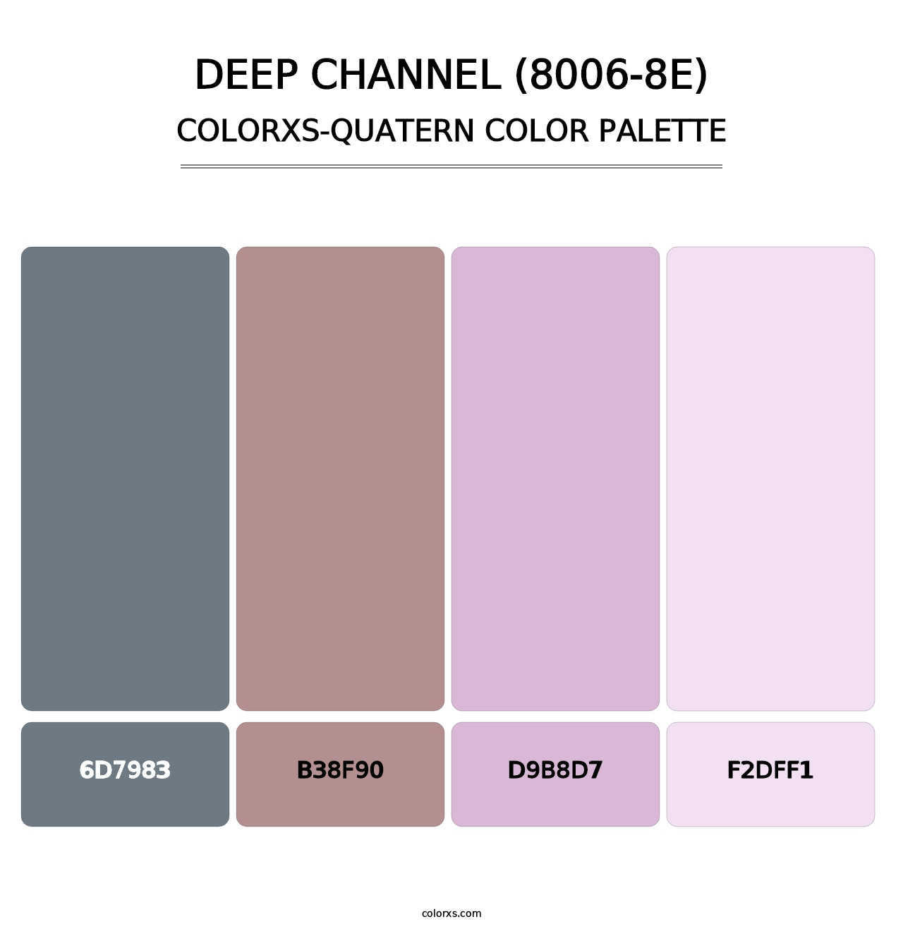 Deep Channel (8006-8E) - Colorxs Quatern Palette