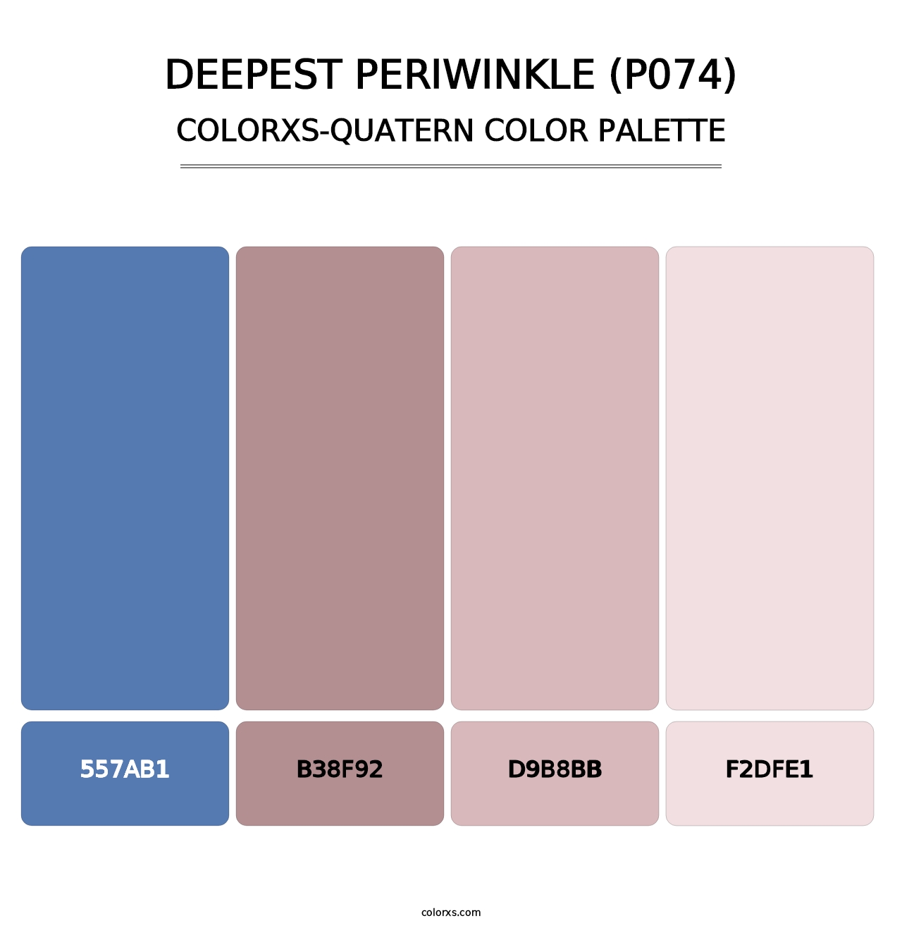 Deepest Periwinkle (P074) - Colorxs Quatern Palette