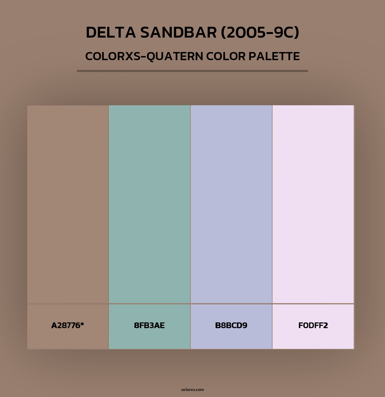 Delta Sandbar (2005-9C) - Colorxs Quad Palette