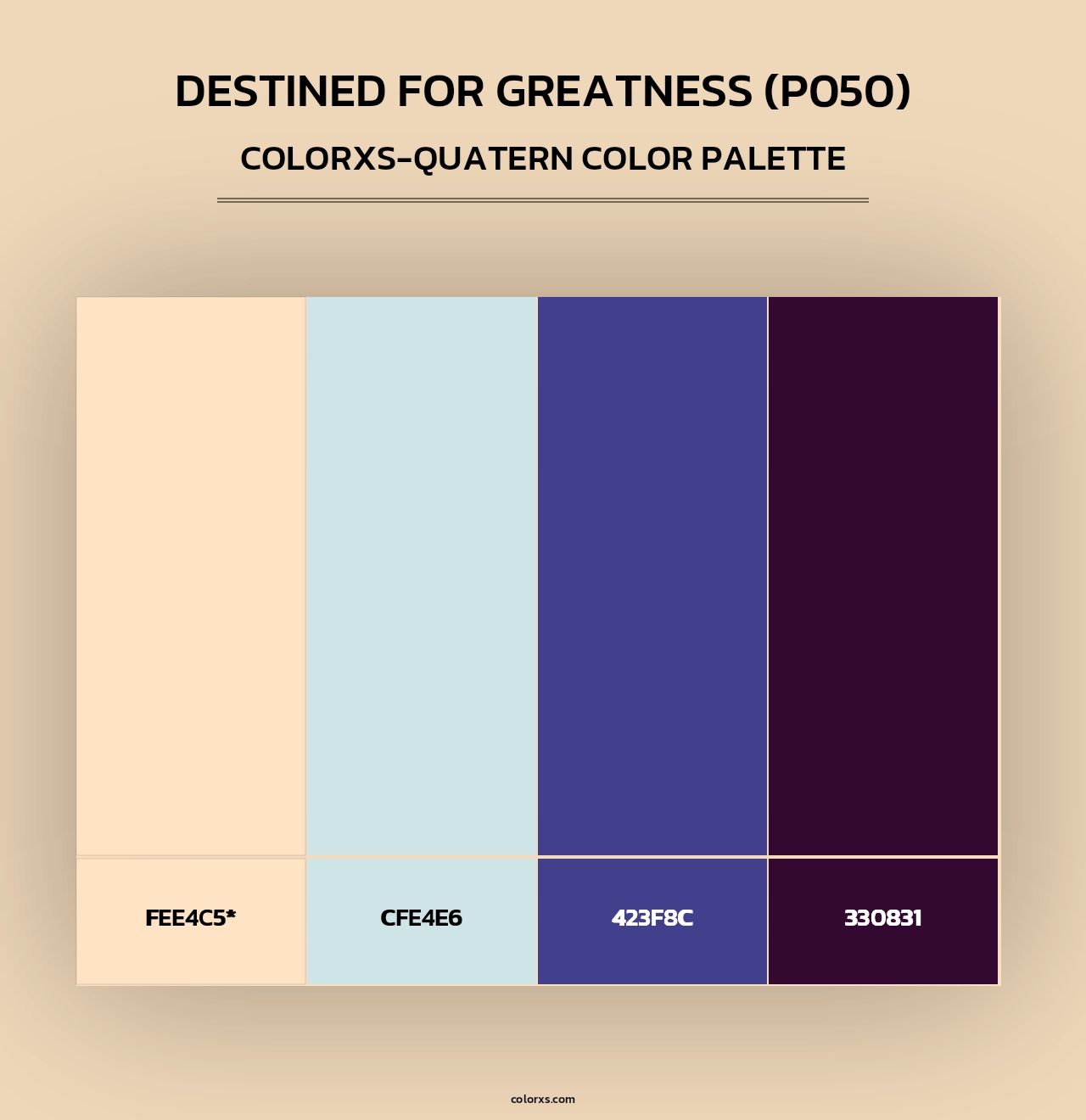 Destined for Greatness (P050) - Colorxs Quad Palette