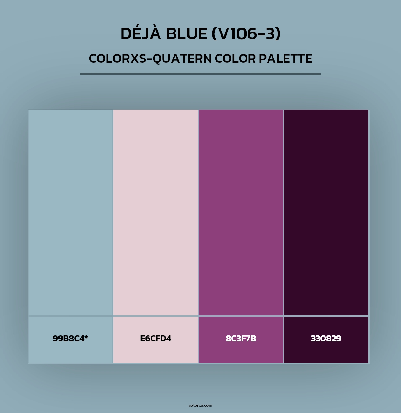 Déjà Blue (V106-3) - Colorxs Quad Palette