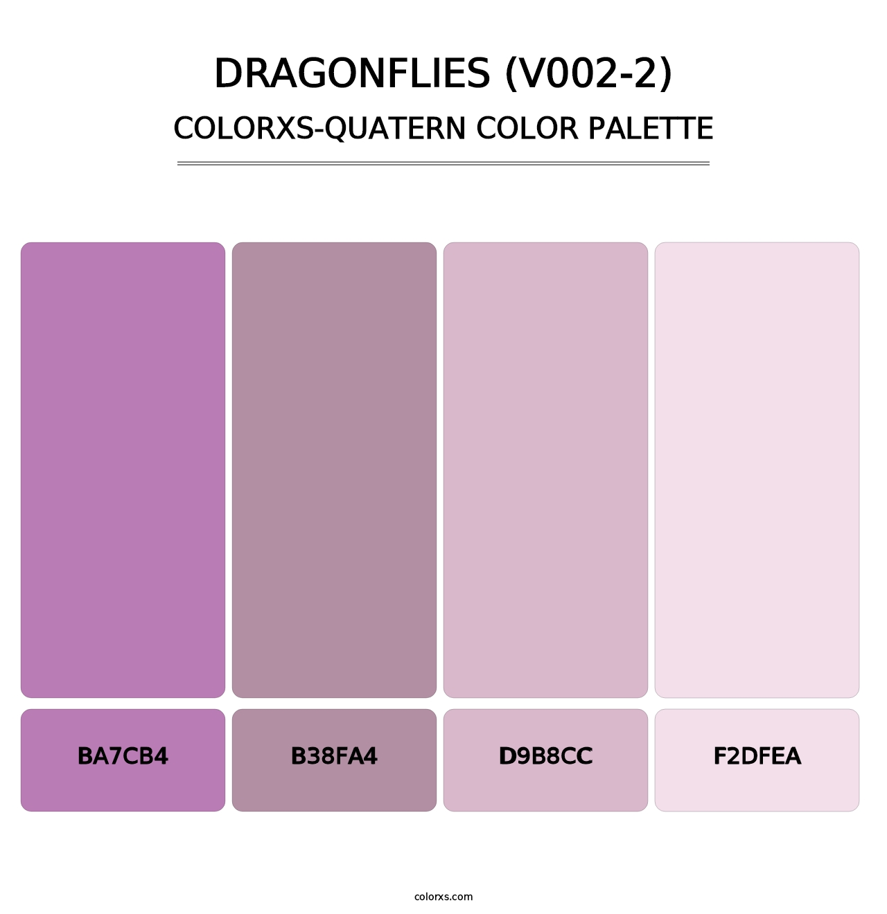 Dragonflies (V002-2) - Colorxs Quatern Palette