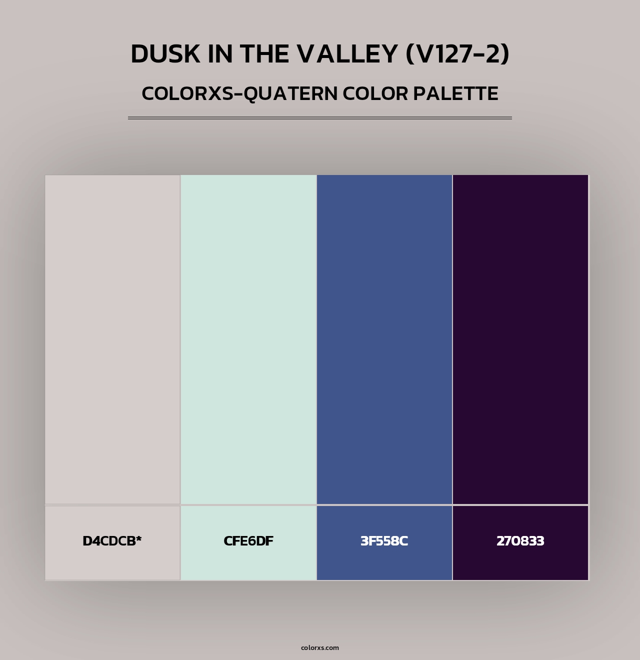 Dusk in the Valley (V127-2) - Colorxs Quad Palette