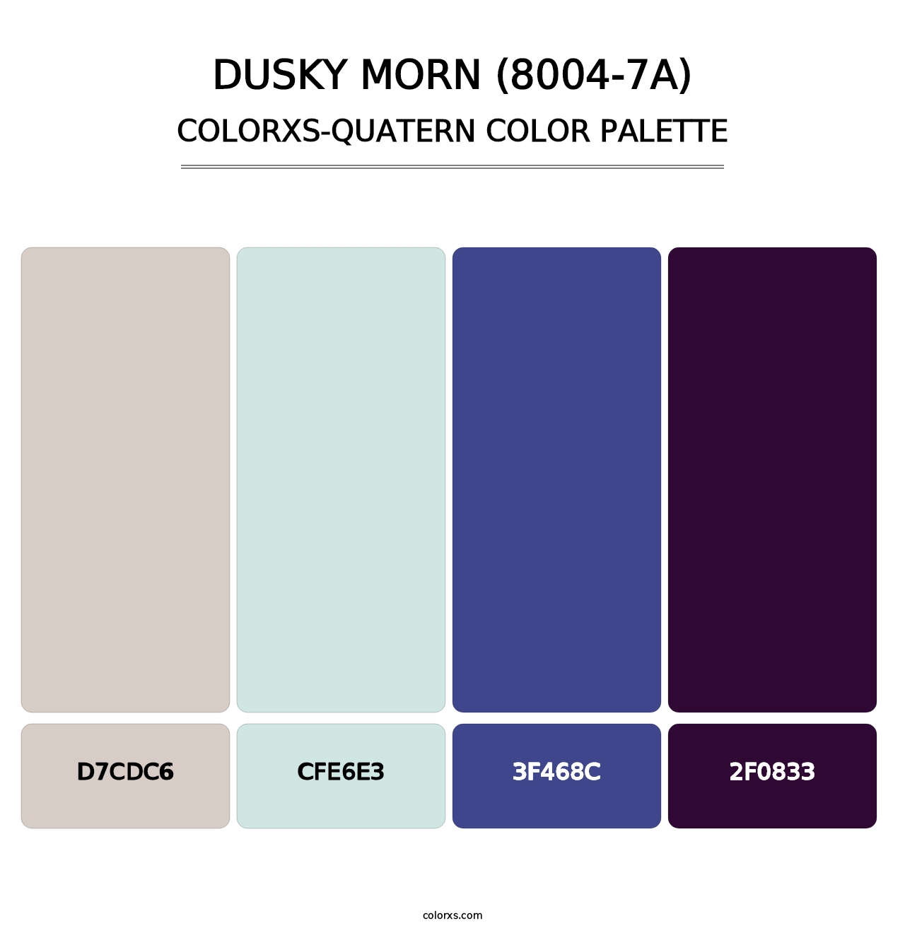 Dusky Morn (8004-7A) - Colorxs Quatern Palette