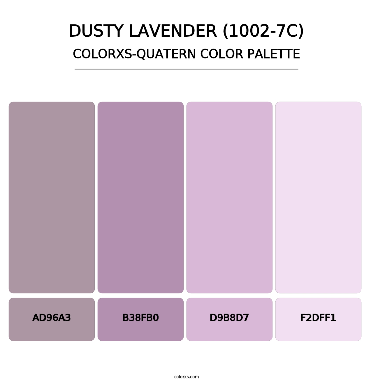 Dusty Lavender (1002-7C) - Colorxs Quatern Palette