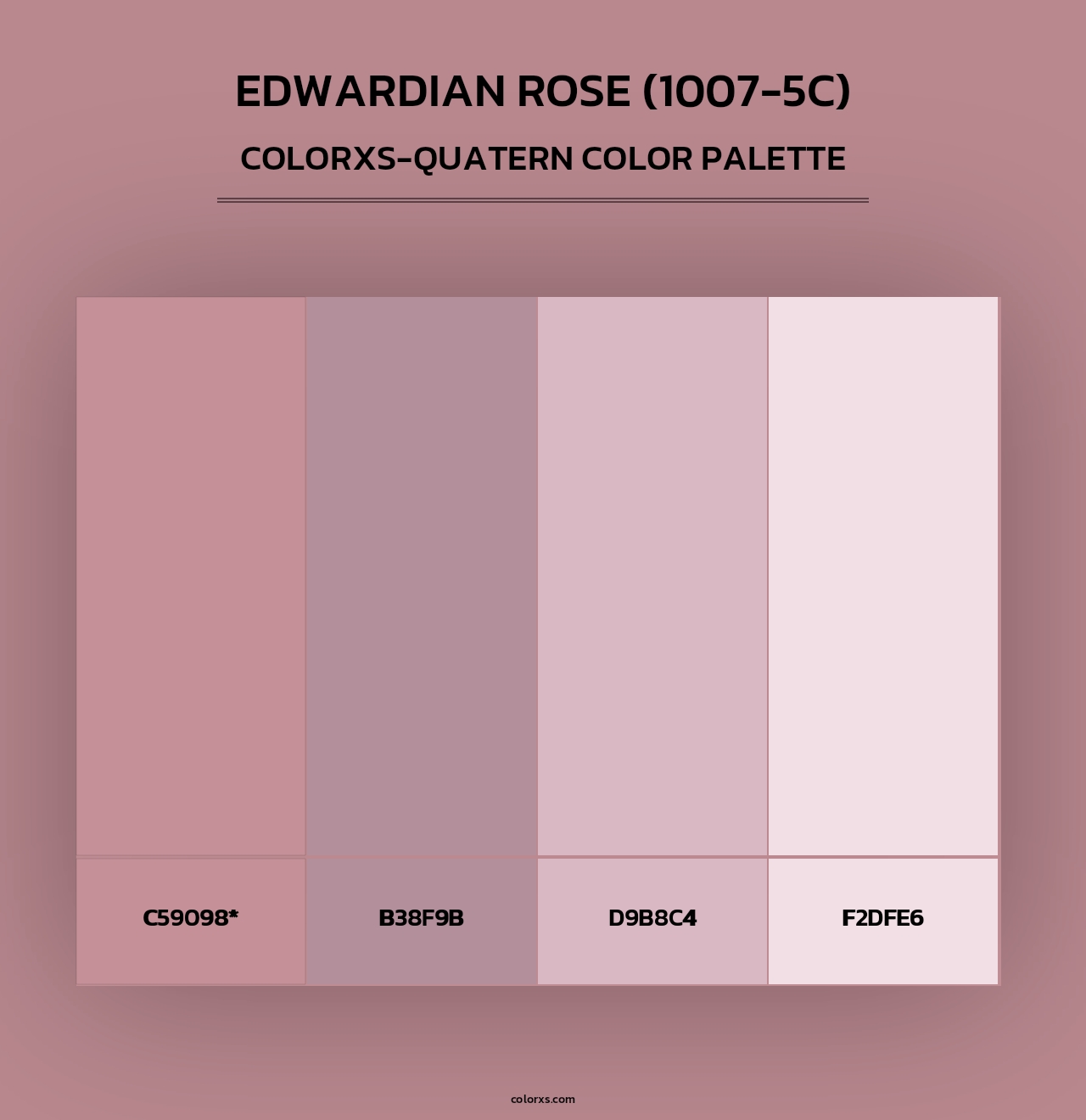 Edwardian Rose (1007-5C) - Colorxs Quad Palette