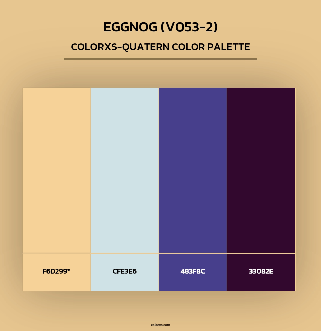 Eggnog (V053-2) - Colorxs Quad Palette