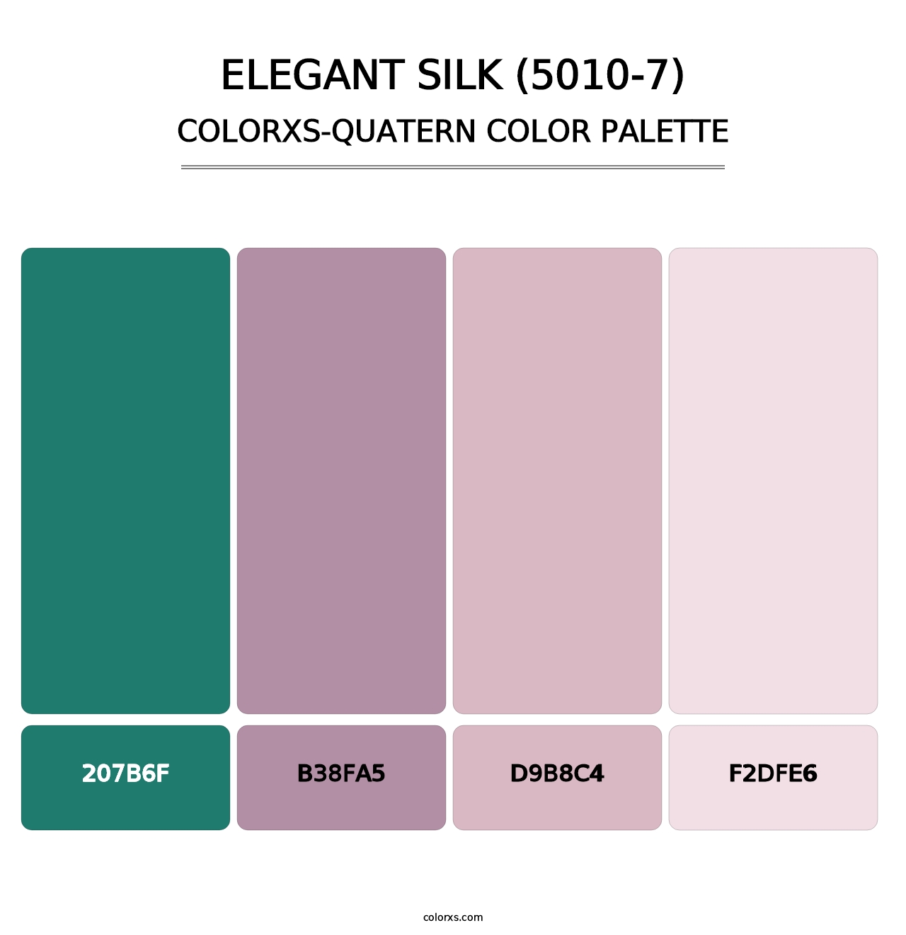 Elegant Silk (5010-7) - Colorxs Quatern Palette