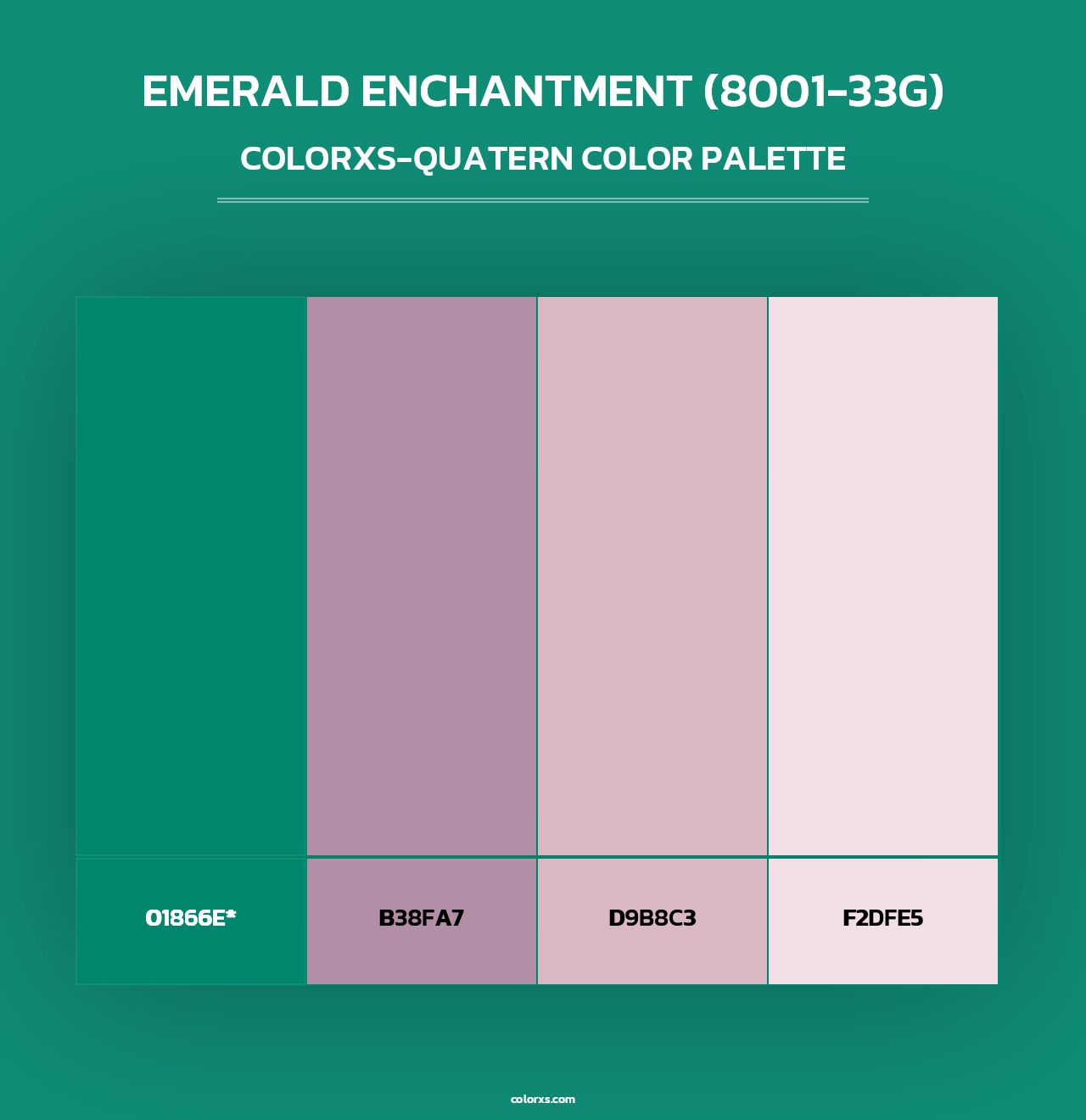 Emerald Enchantment (8001-33G) - Colorxs Quad Palette