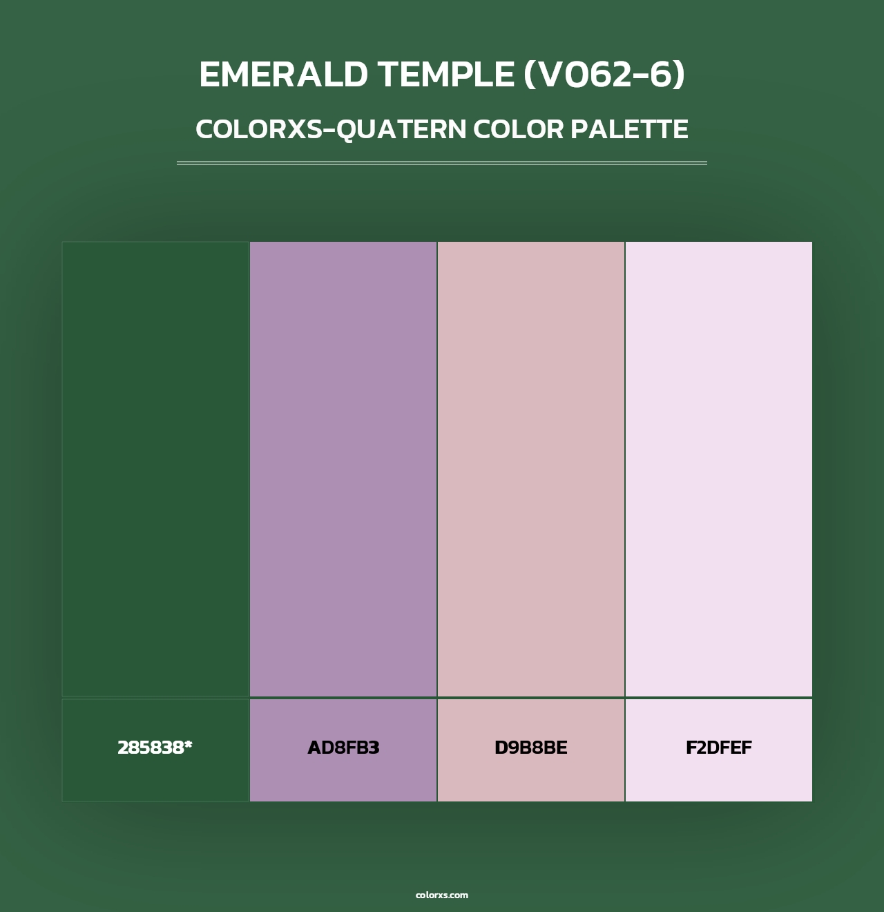 Emerald Temple (V062-6) - Colorxs Quad Palette