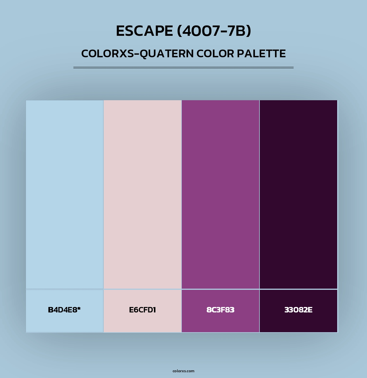 Escape (4007-7B) - Colorxs Quad Palette