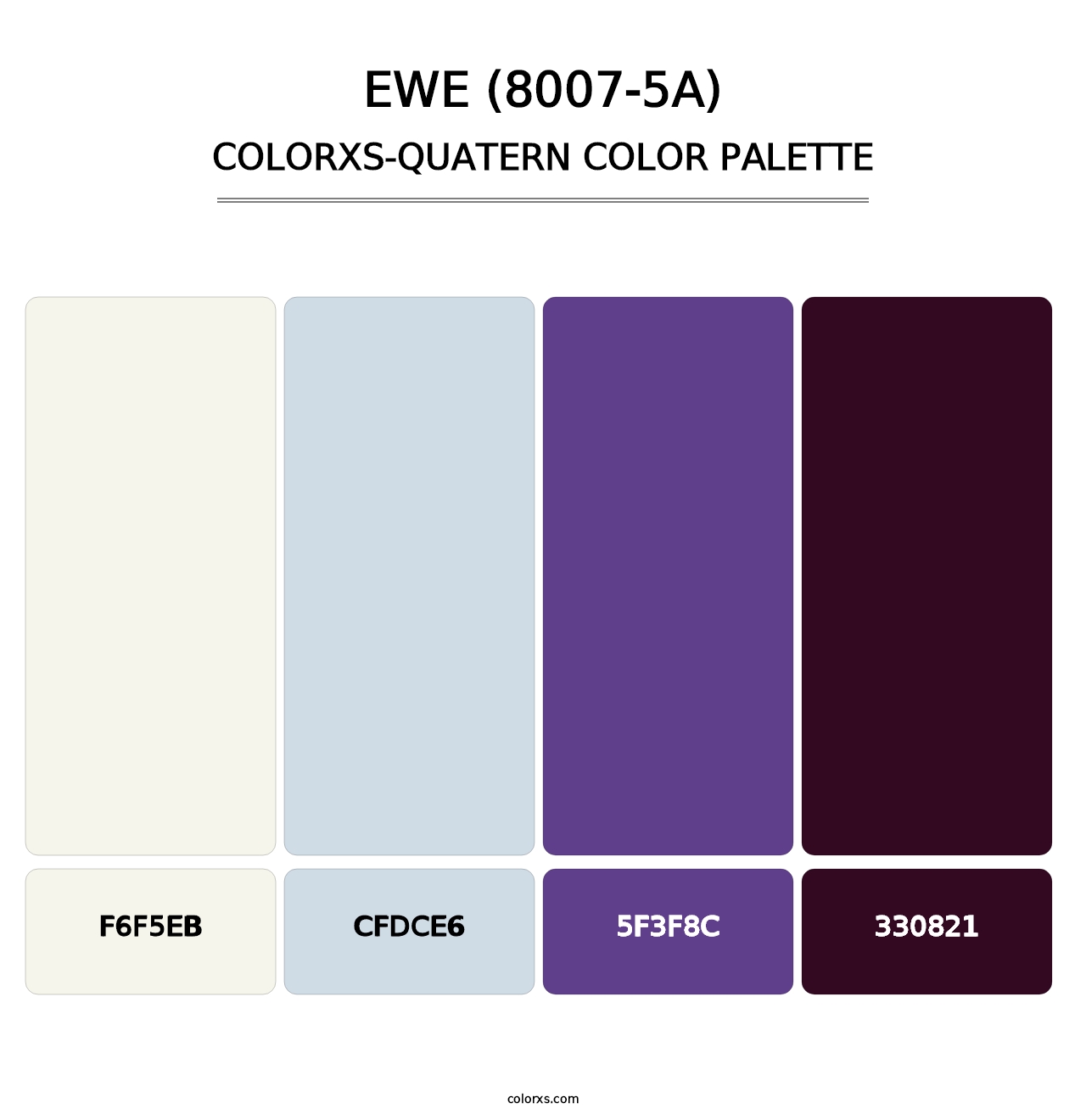 Ewe (8007-5A) - Colorxs Quatern Palette