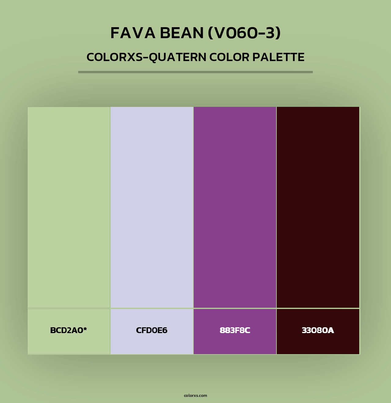 Fava Bean (V060-3) - Colorxs Quad Palette