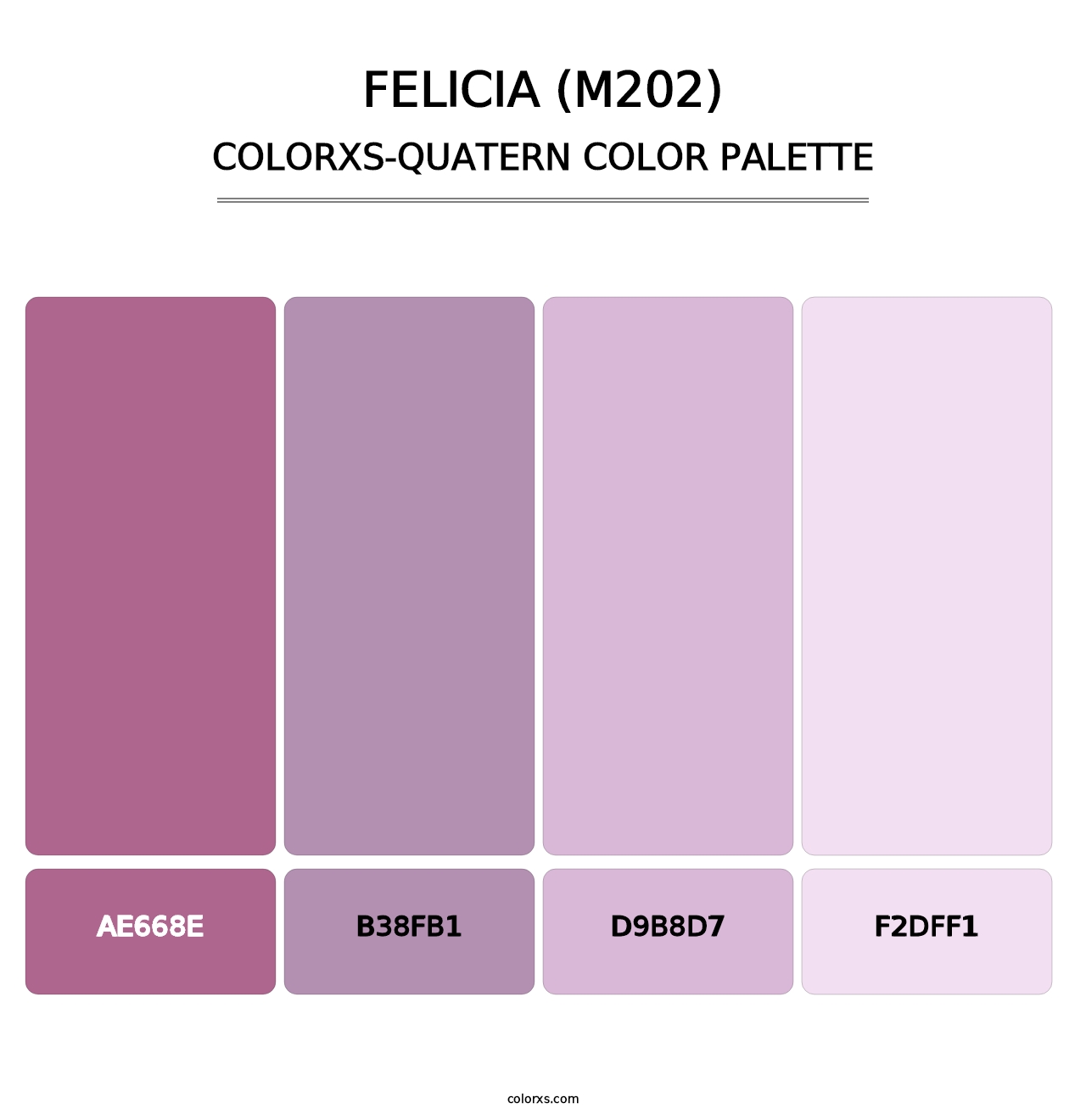 Felicia (M202) - Colorxs Quatern Palette
