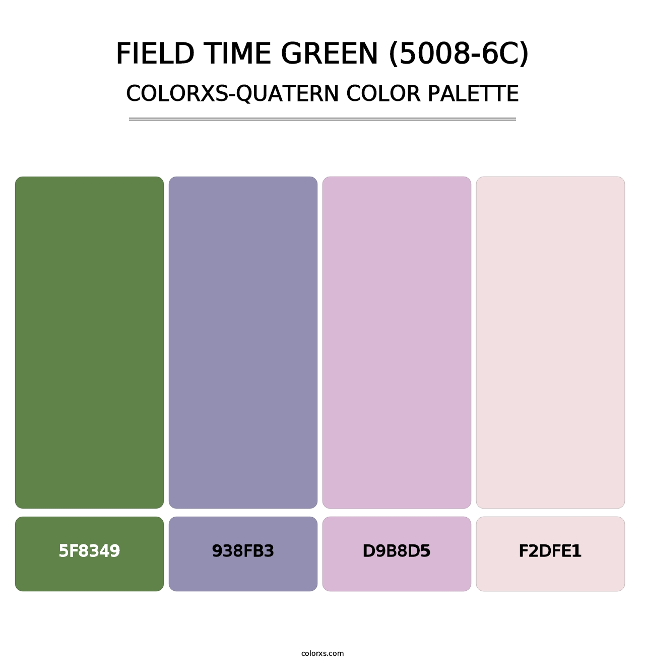Field Time Green (5008-6C) - Colorxs Quatern Palette