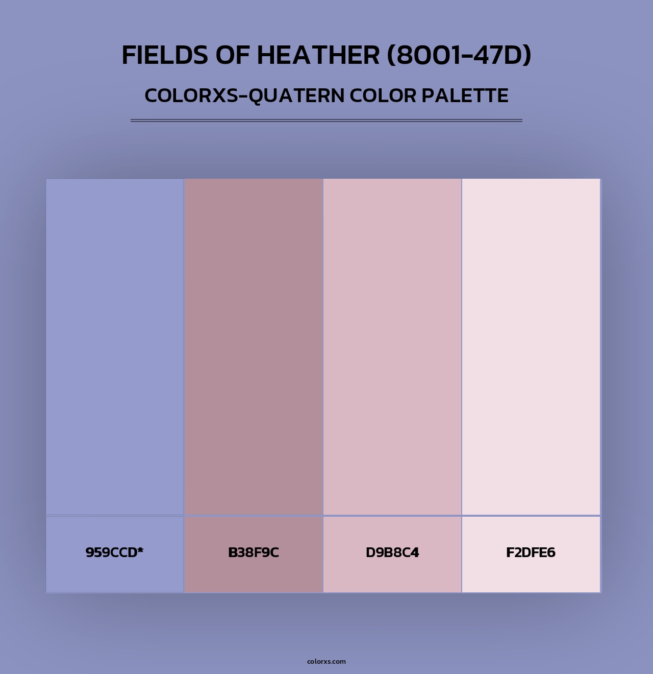 Fields of Heather (8001-47D) - Colorxs Quad Palette