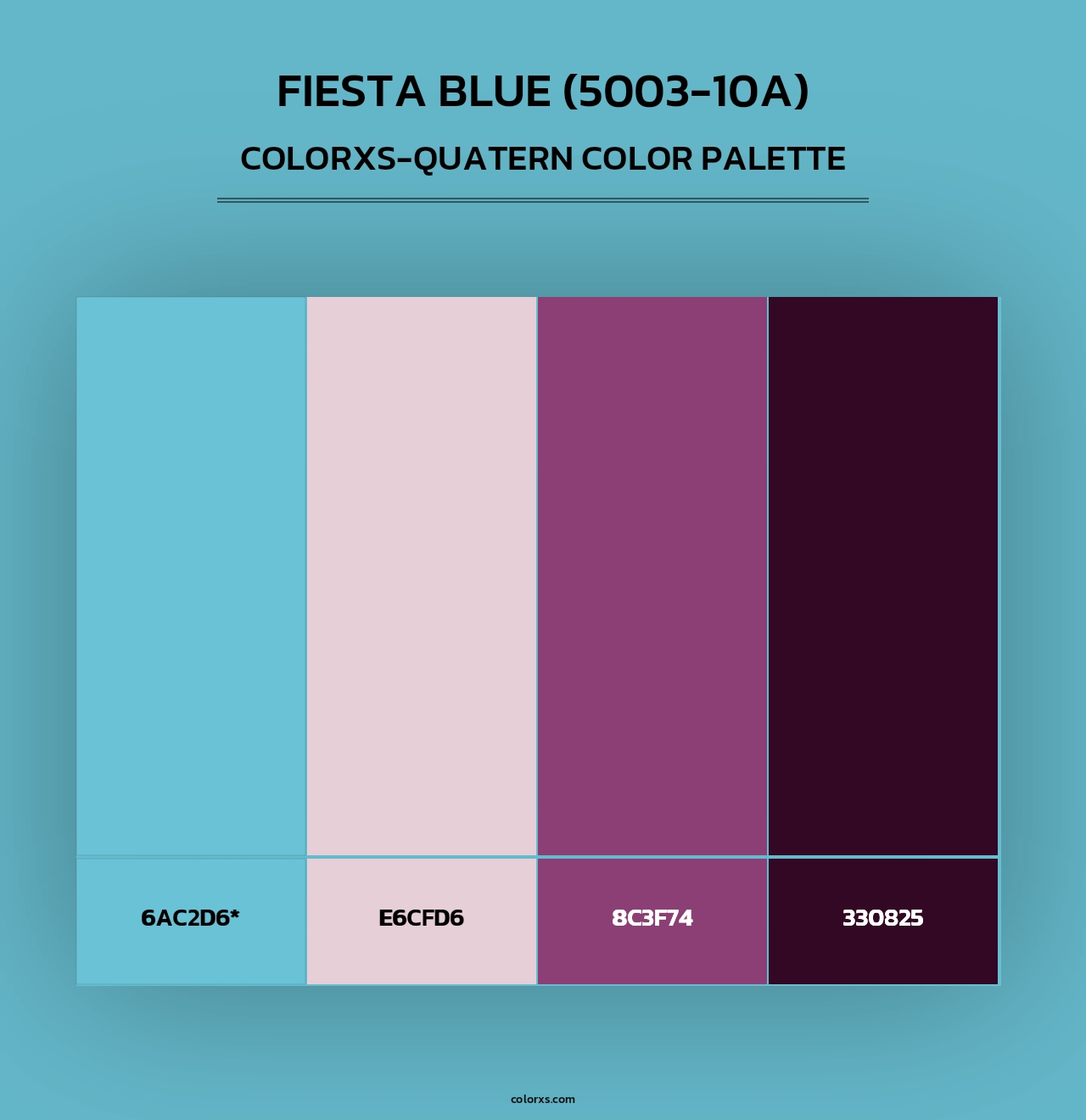 Fiesta Blue (5003-10A) - Colorxs Quad Palette