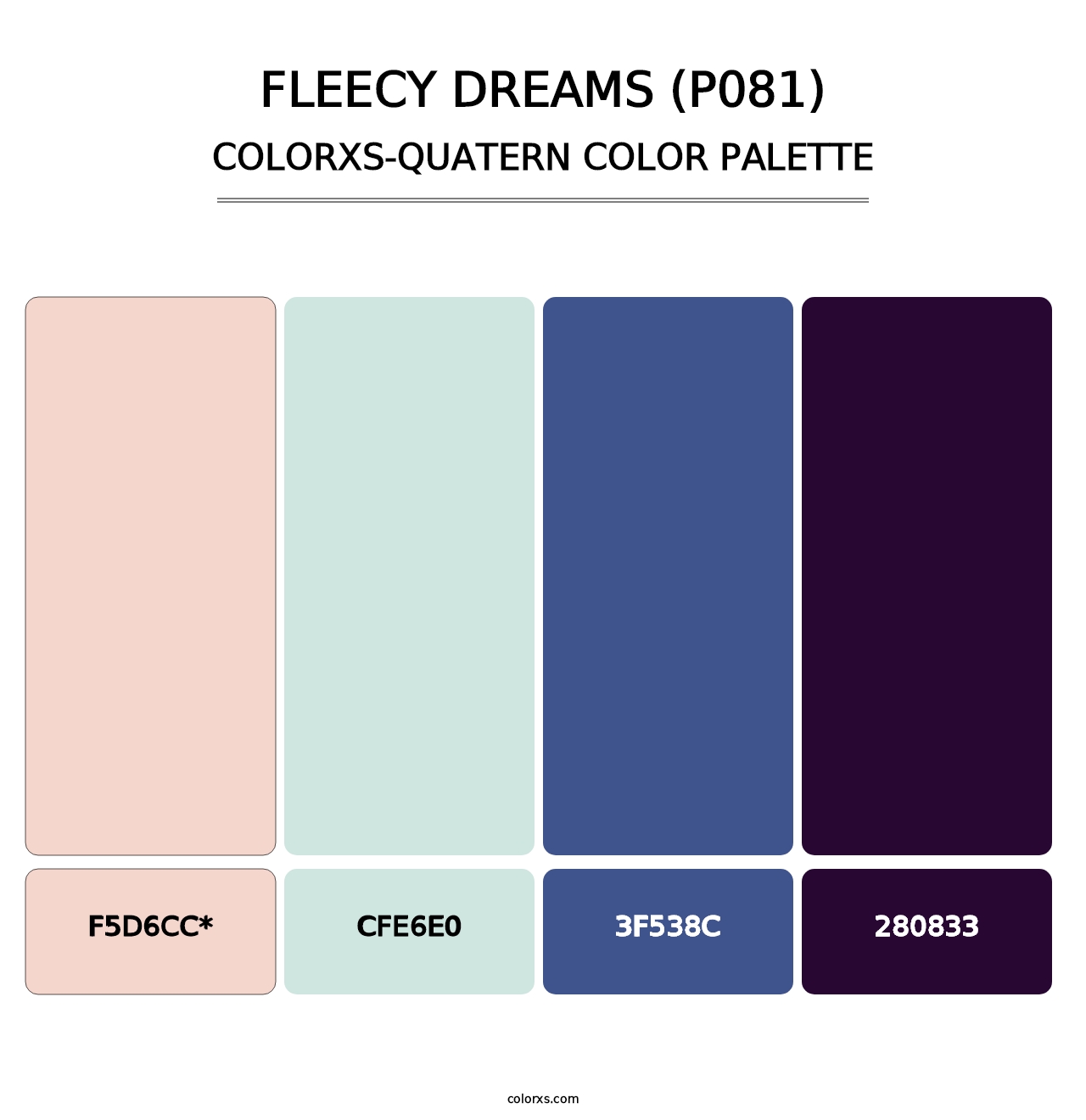 Fleecy Dreams (P081) - Colorxs Quatern Palette
