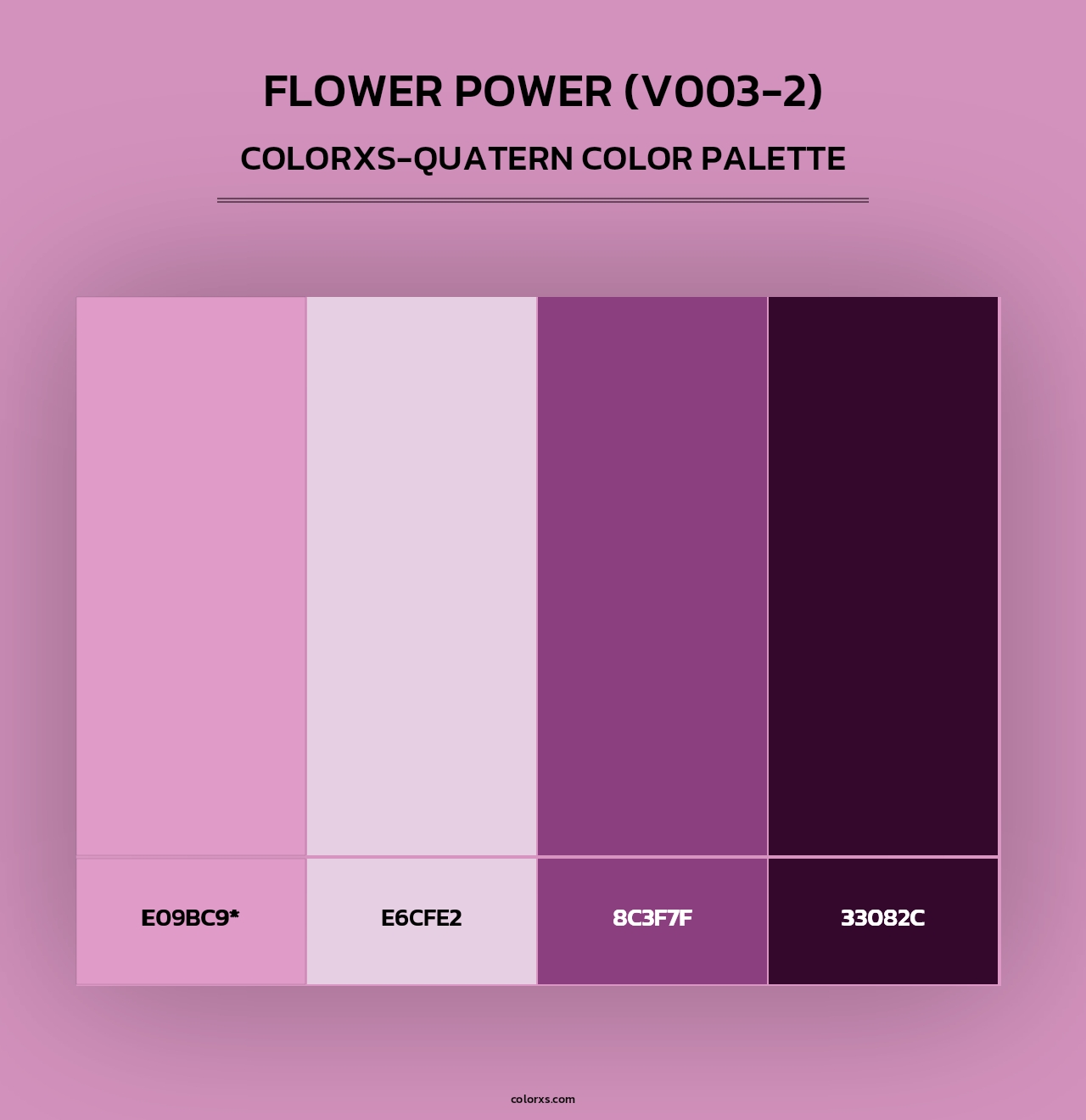 Flower Power (V003-2) - Colorxs Quad Palette