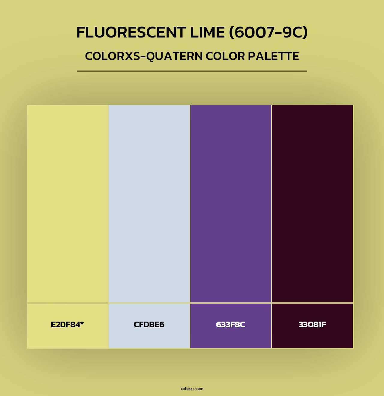Fluorescent Lime (6007-9C) - Colorxs Quad Palette