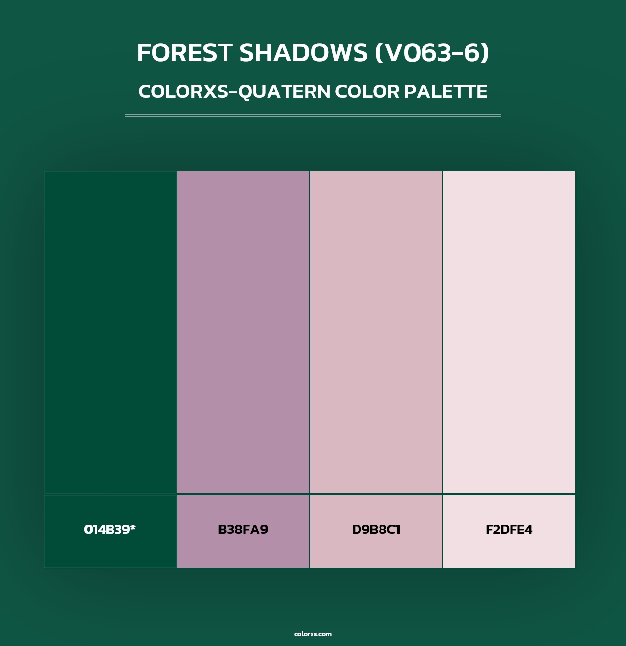 Forest Shadows (V063-6) - Colorxs Quad Palette