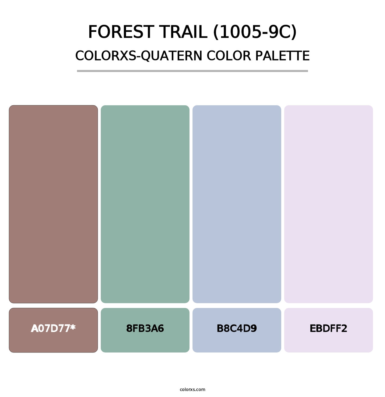 Forest Trail (1005-9C) - Colorxs Quatern Palette