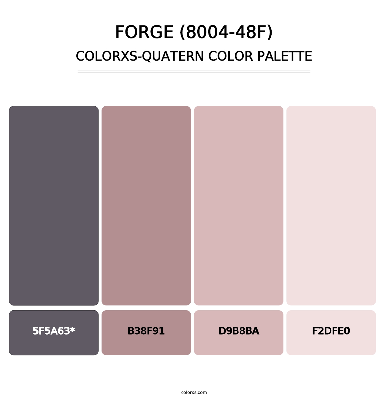Forge (8004-48F) - Colorxs Quatern Palette