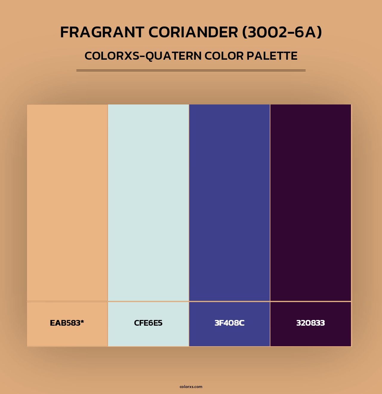 Fragrant Coriander (3002-6A) - Colorxs Quad Palette