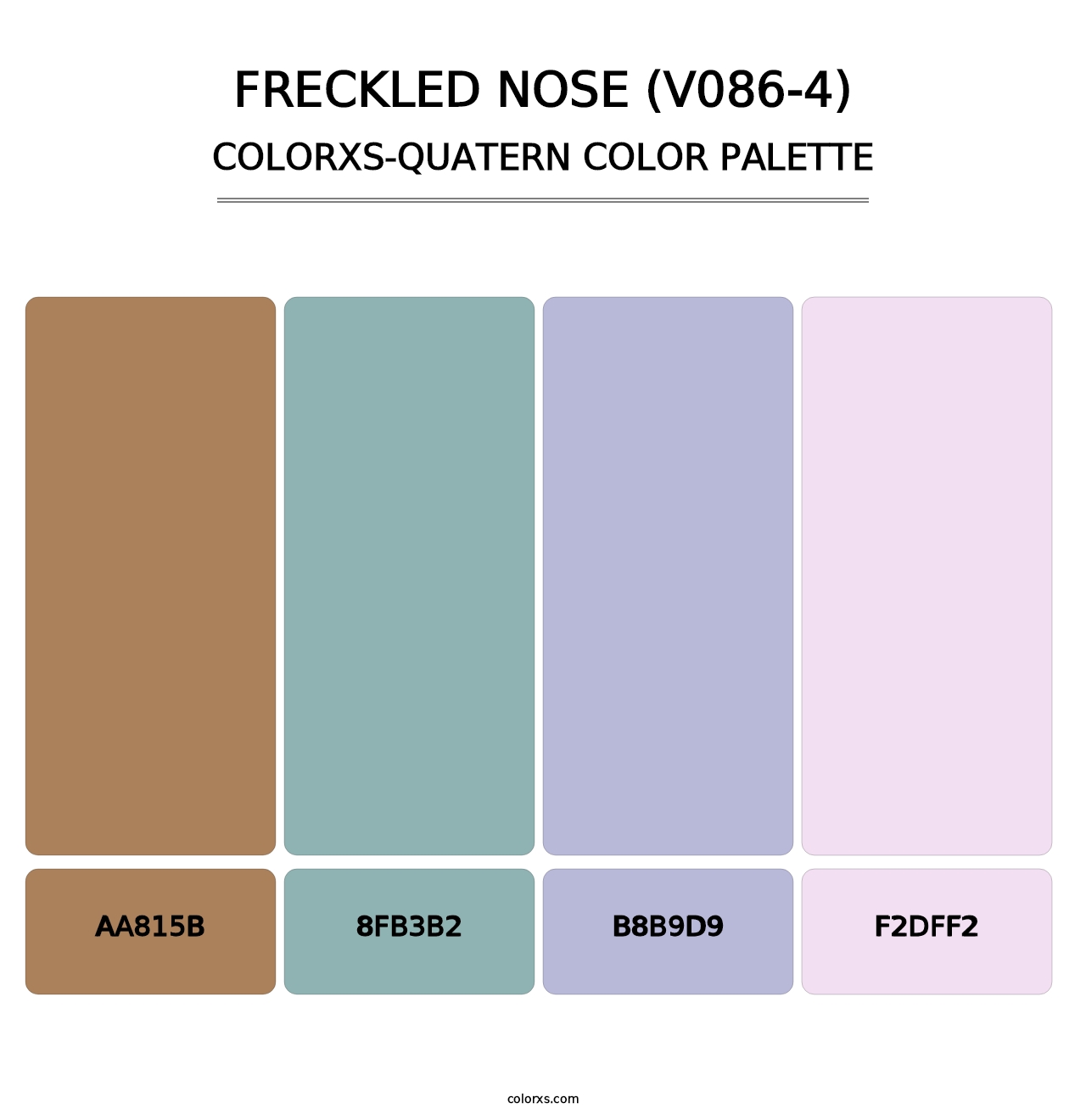 Freckled Nose (V086-4) - Colorxs Quatern Palette