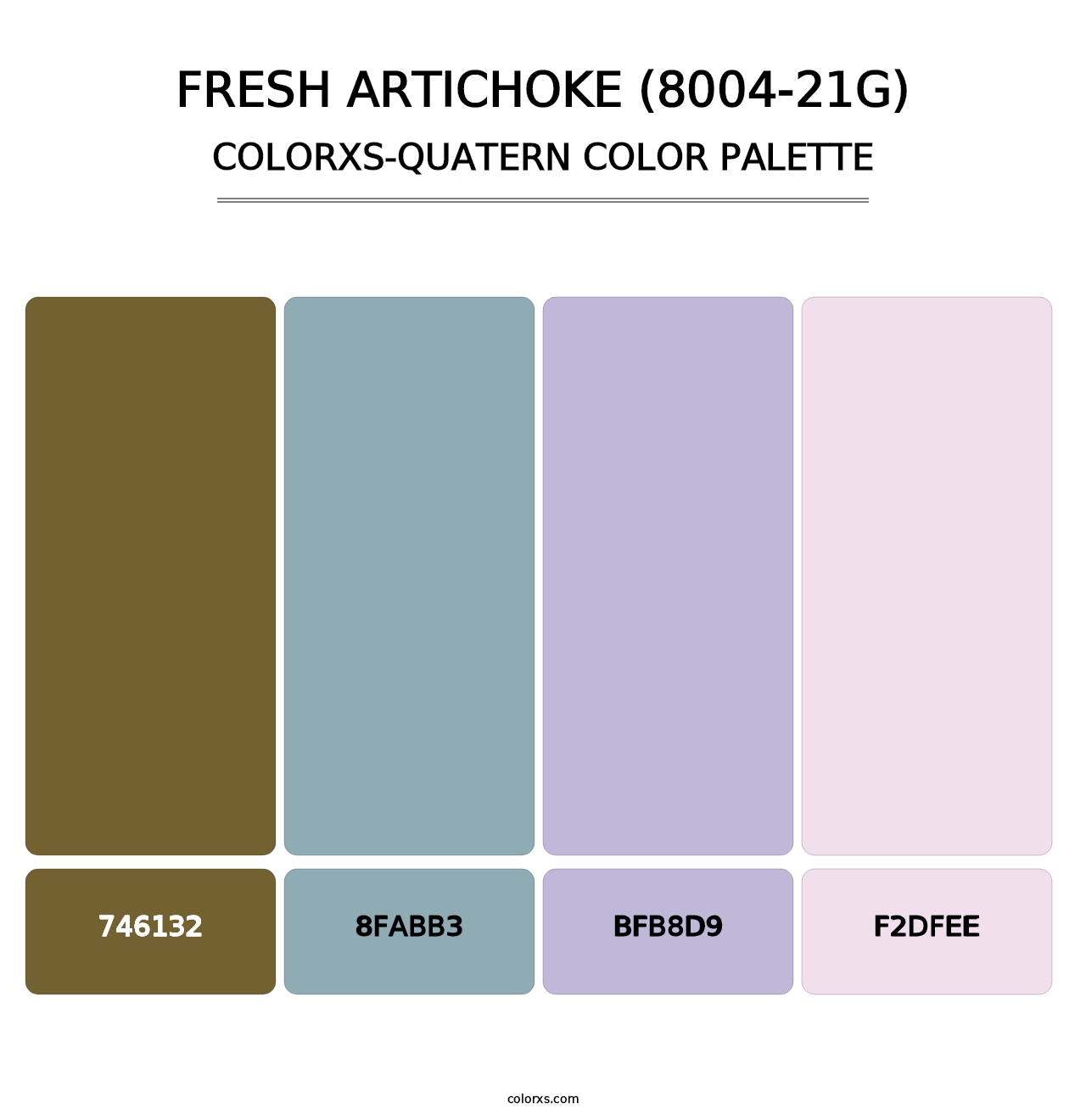 Fresh Artichoke (8004-21G) - Colorxs Quatern Palette