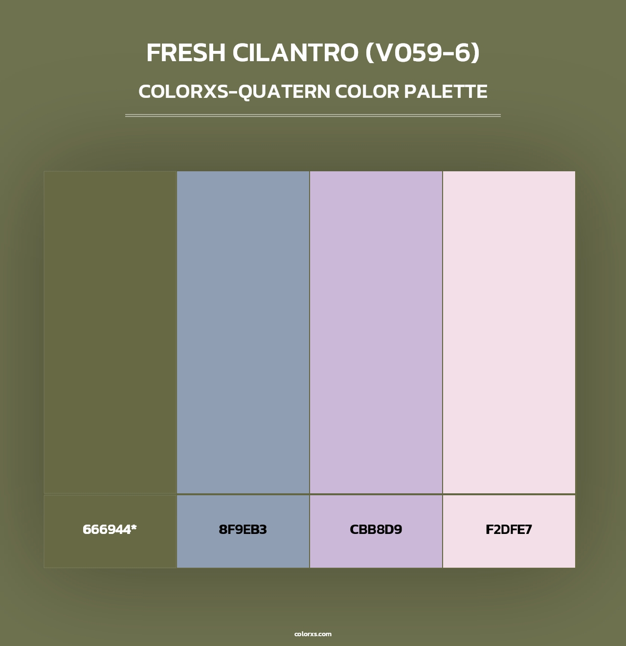 Fresh Cilantro (V059-6) - Colorxs Quad Palette