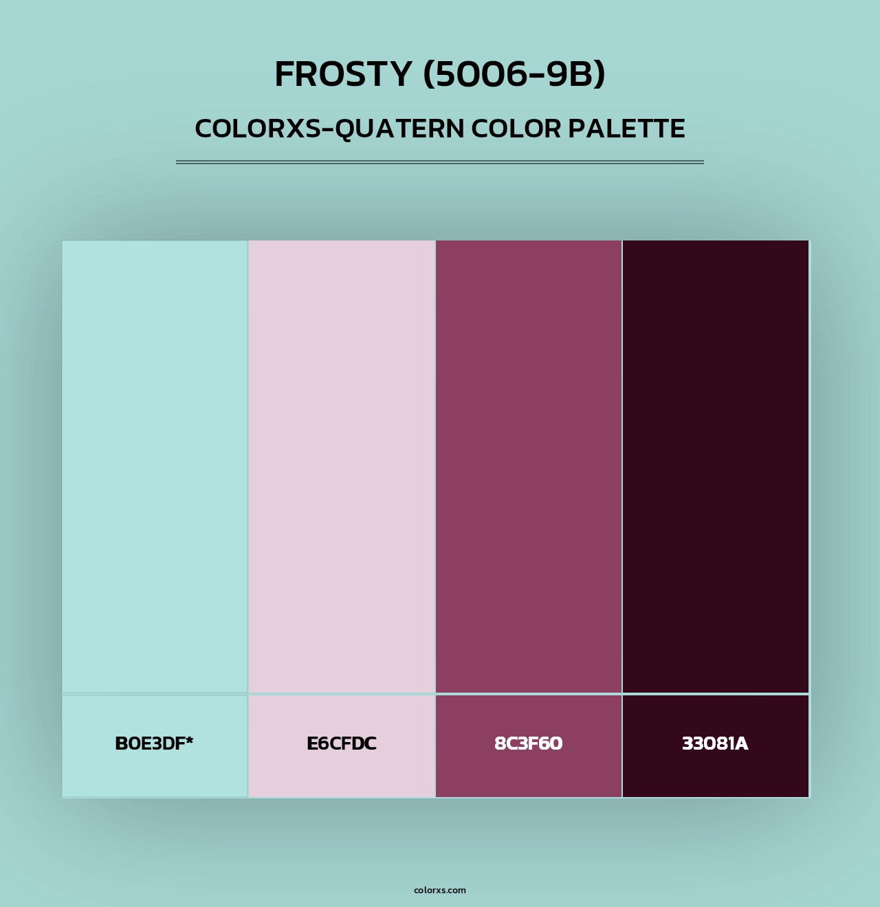 Frosty (5006-9B) - Colorxs Quad Palette