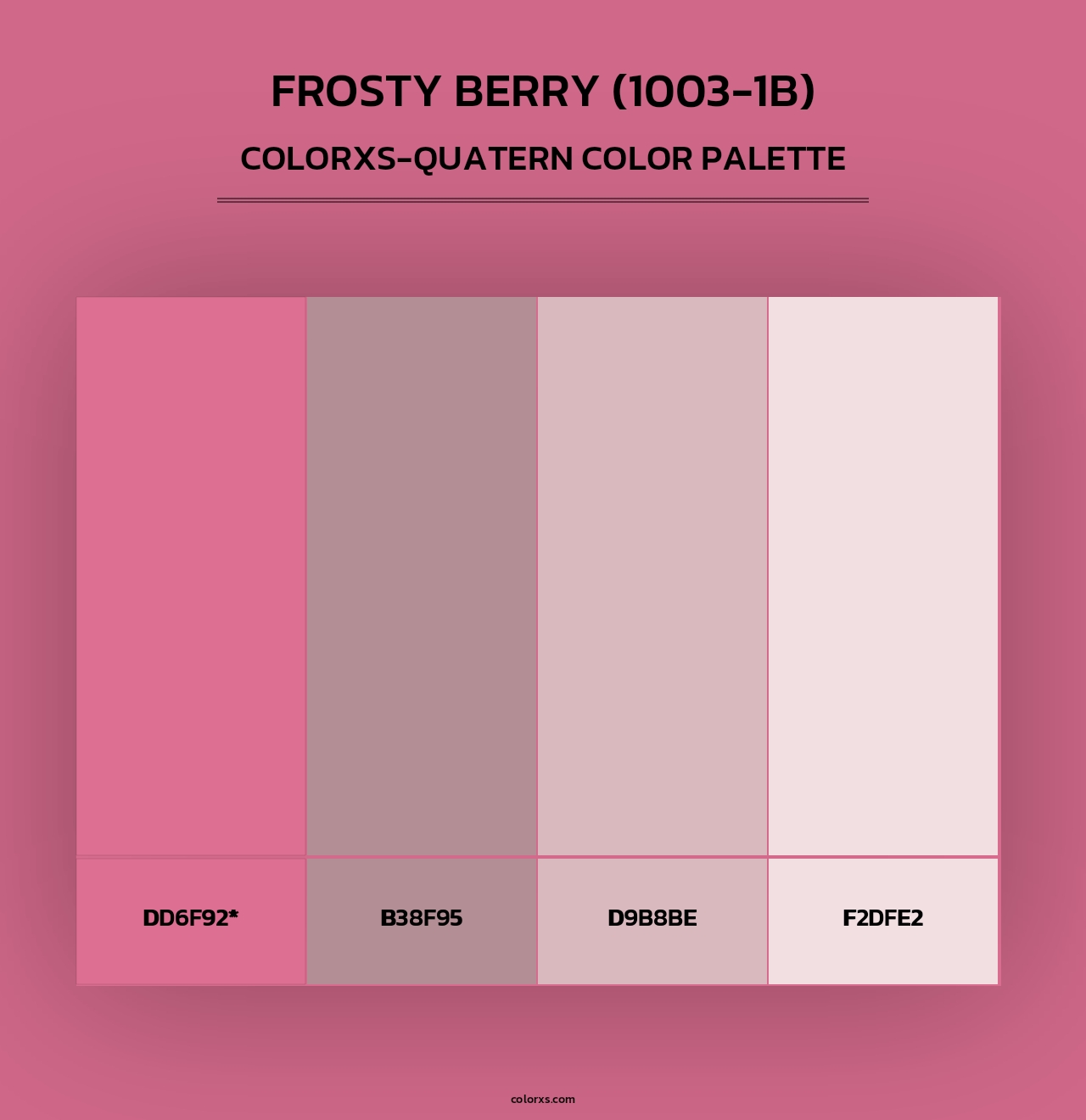 Frosty Berry (1003-1B) - Colorxs Quad Palette