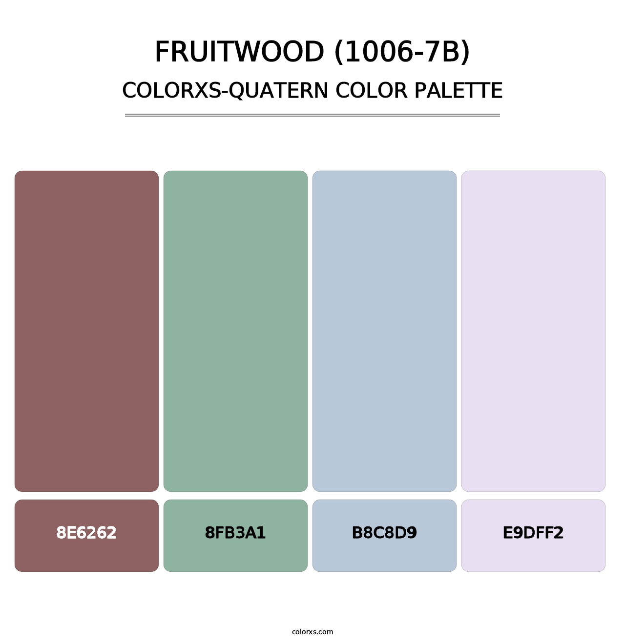 Fruitwood (1006-7B) - Colorxs Quatern Palette