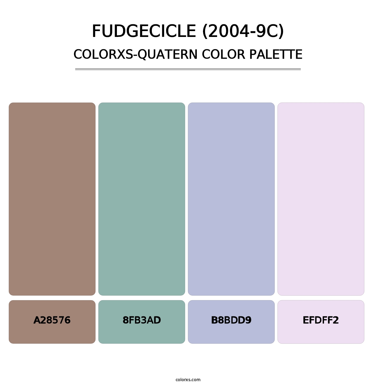 Fudgecicle (2004-9C) - Colorxs Quatern Palette