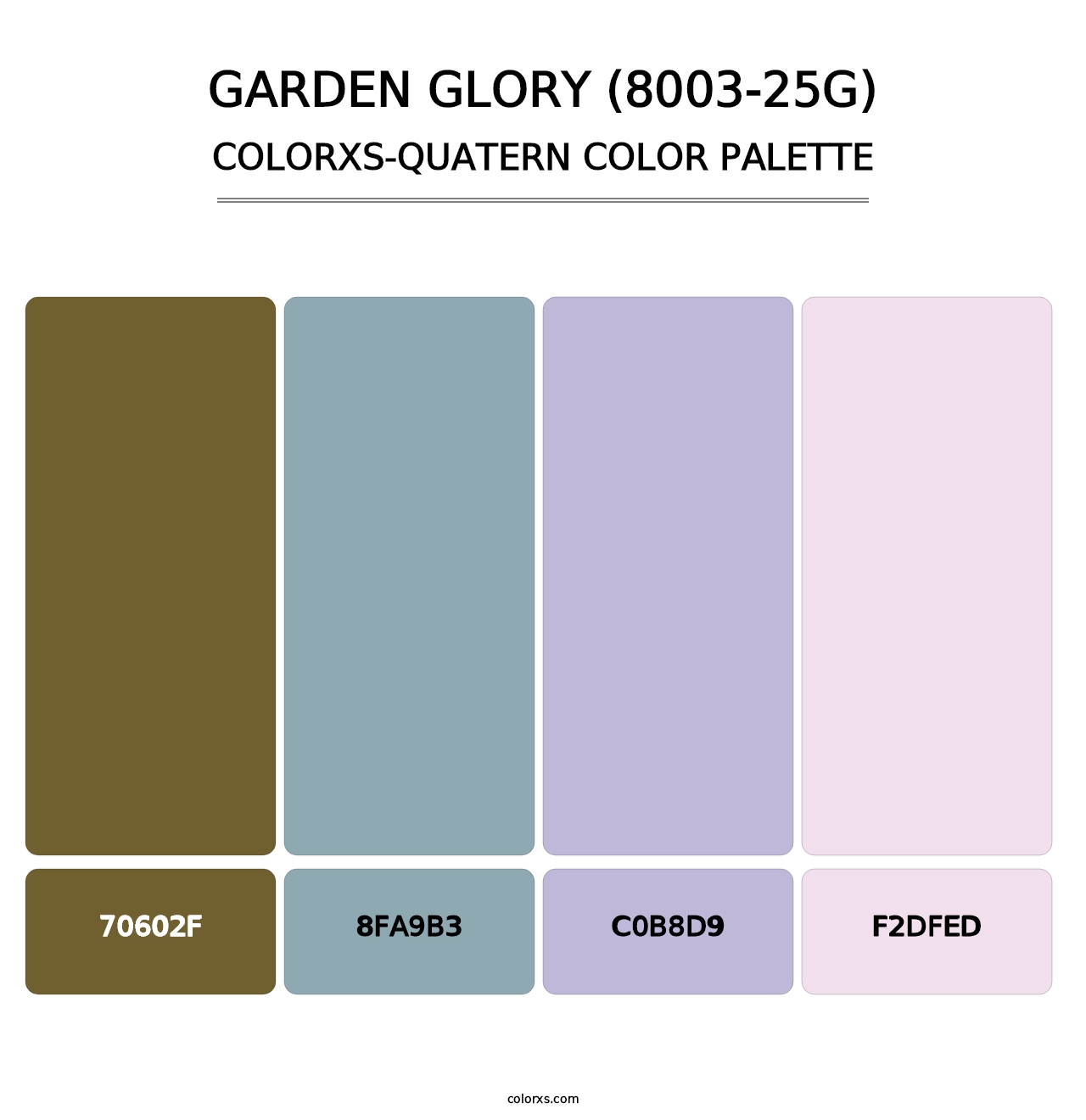 Garden Glory (8003-25G) - Colorxs Quatern Palette