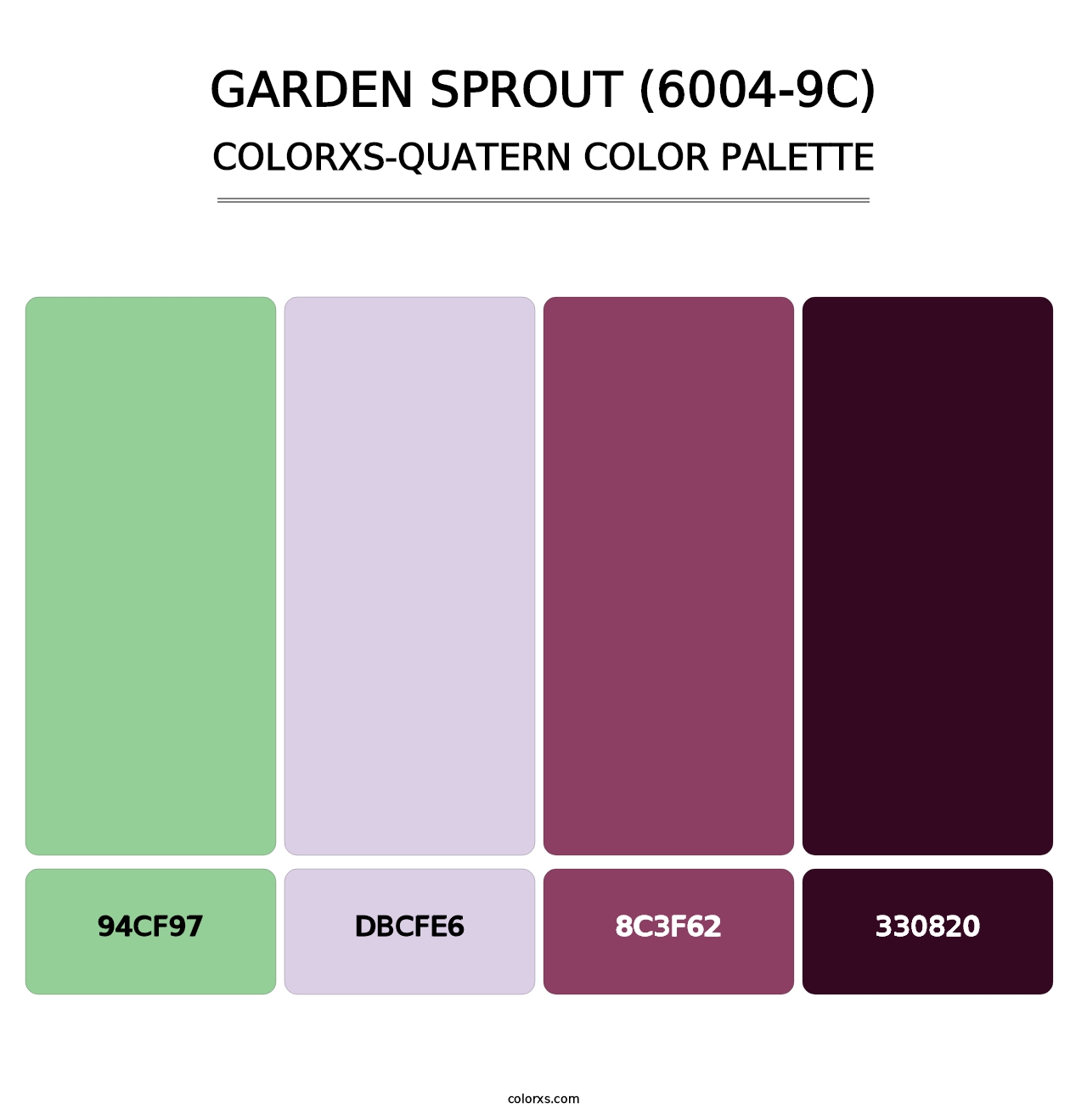 Garden Sprout (6004-9C) - Colorxs Quatern Palette