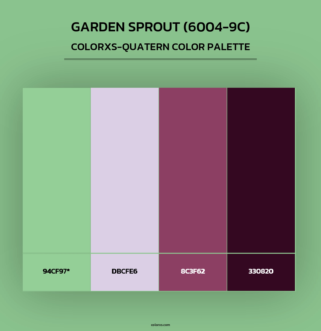 Garden Sprout (6004-9C) - Colorxs Quad Palette