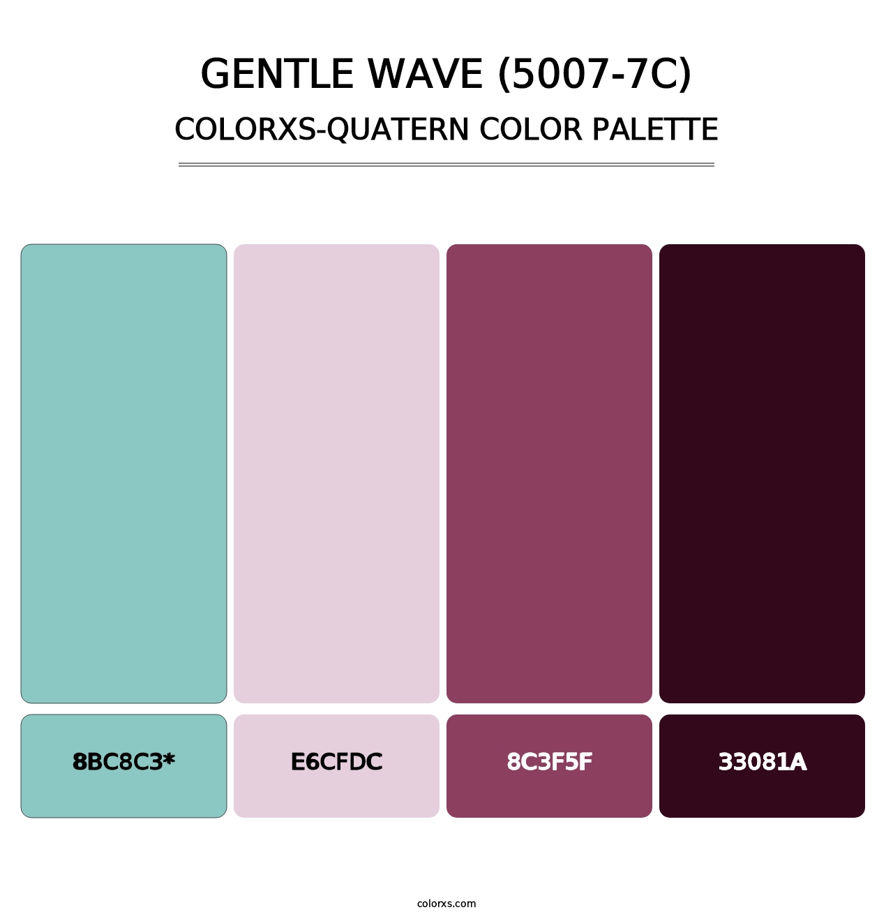 Gentle Wave (5007-7C) - Colorxs Quatern Palette