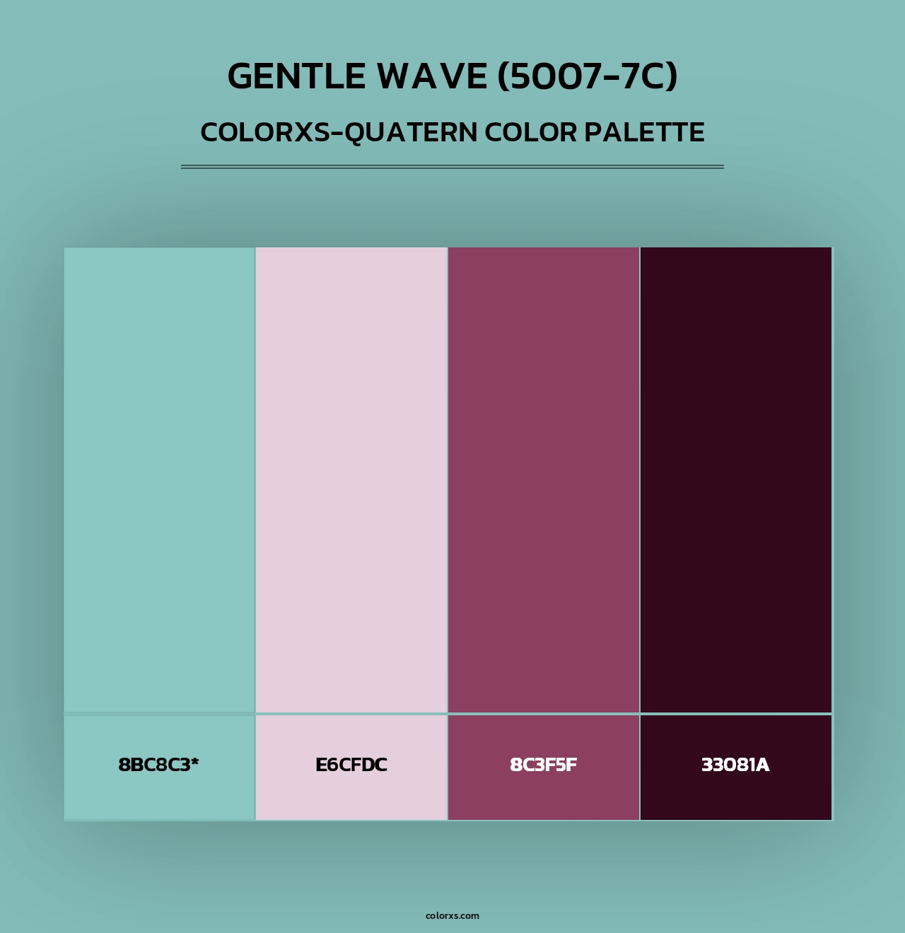 Gentle Wave (5007-7C) - Colorxs Quad Palette