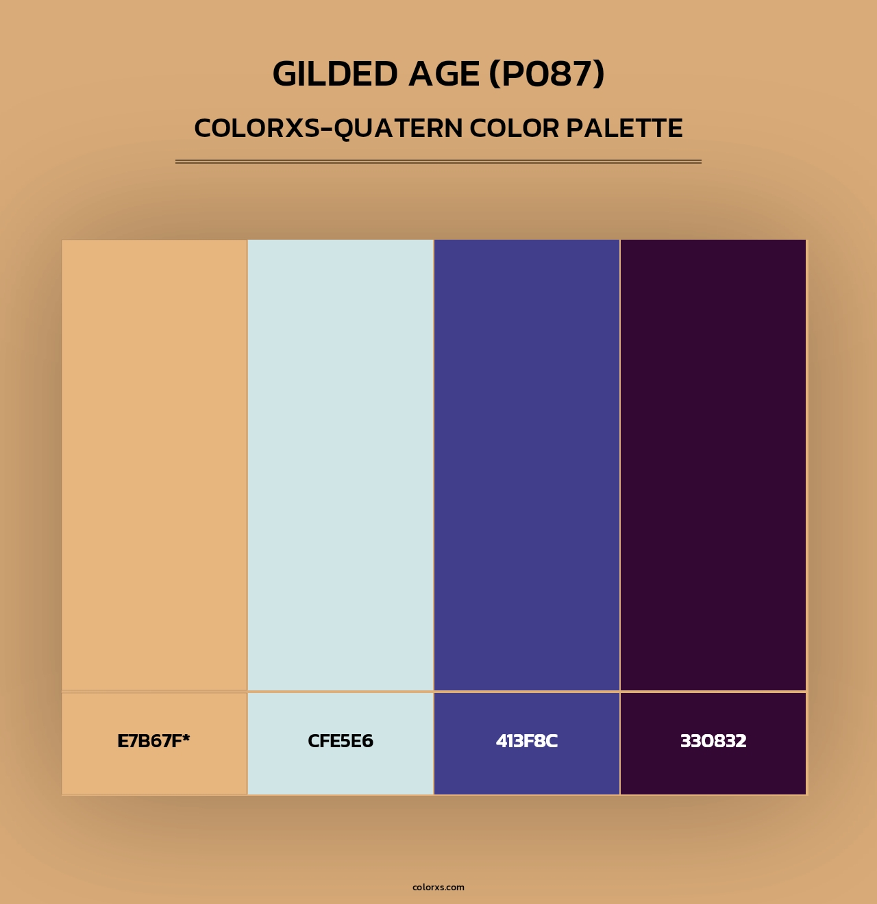 Gilded Age (P087) - Colorxs Quad Palette