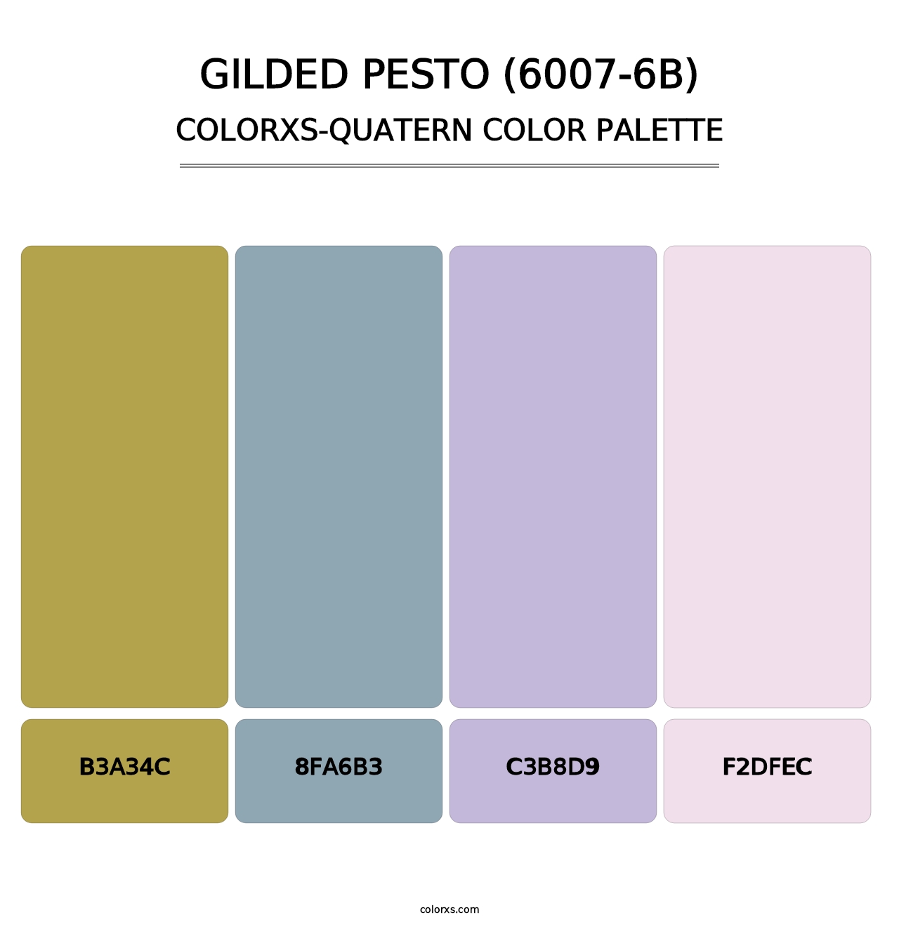 Gilded Pesto (6007-6B) - Colorxs Quatern Palette