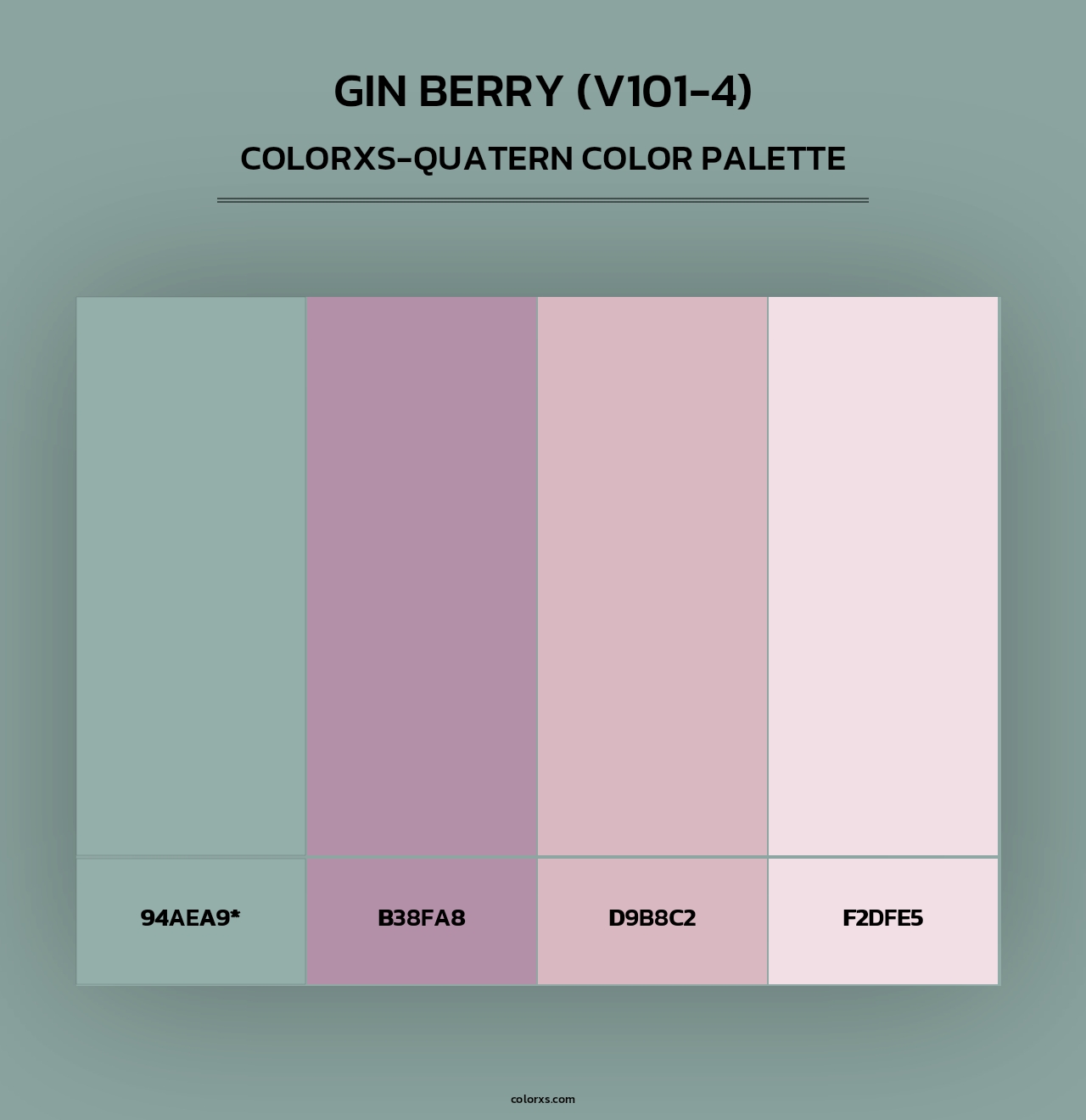 Gin Berry (V101-4) - Colorxs Quad Palette