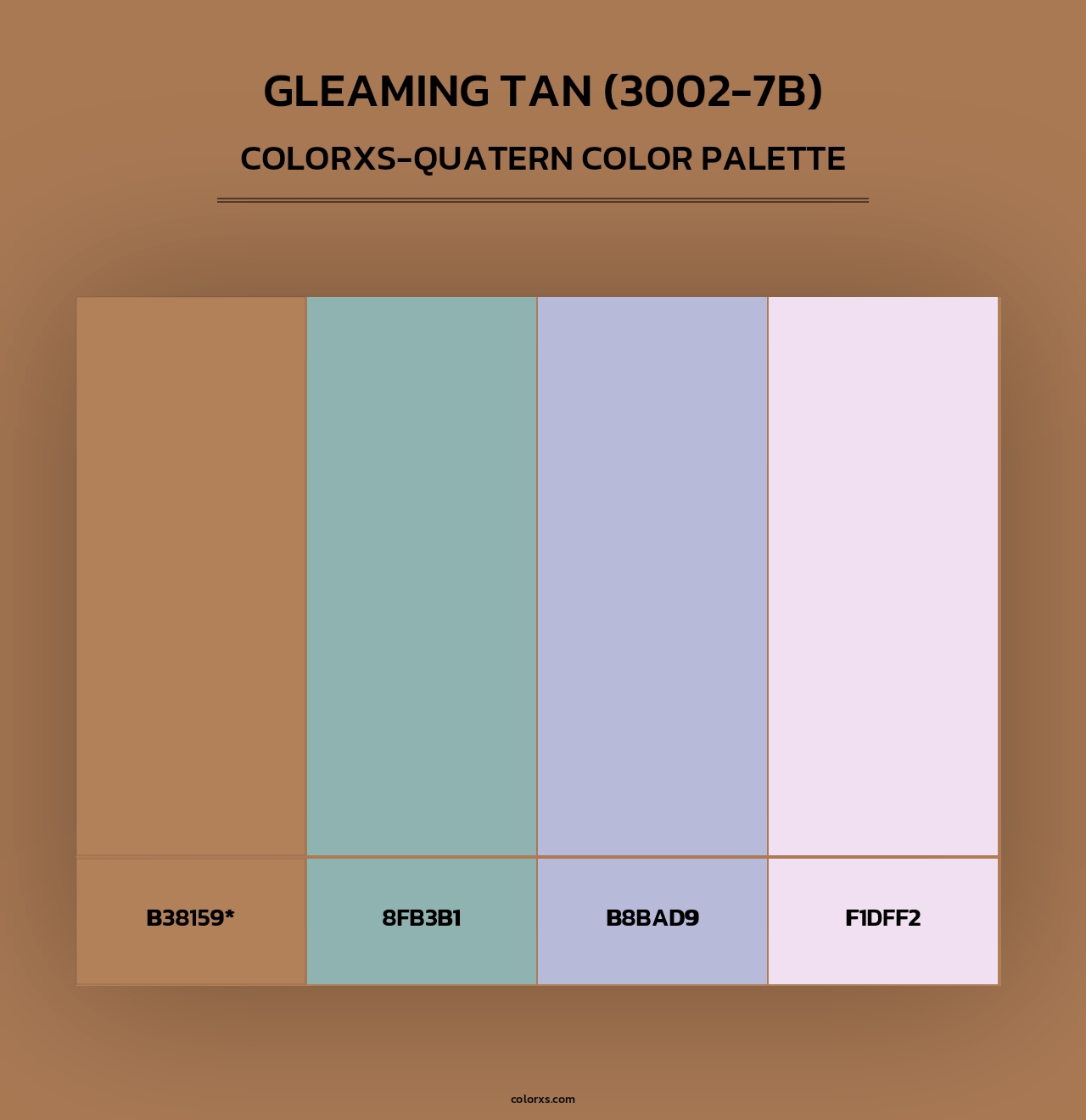 Gleaming Tan (3002-7B) - Colorxs Quad Palette