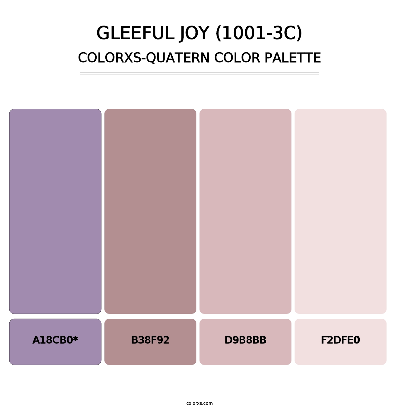 Gleeful Joy (1001-3C) - Colorxs Quatern Palette