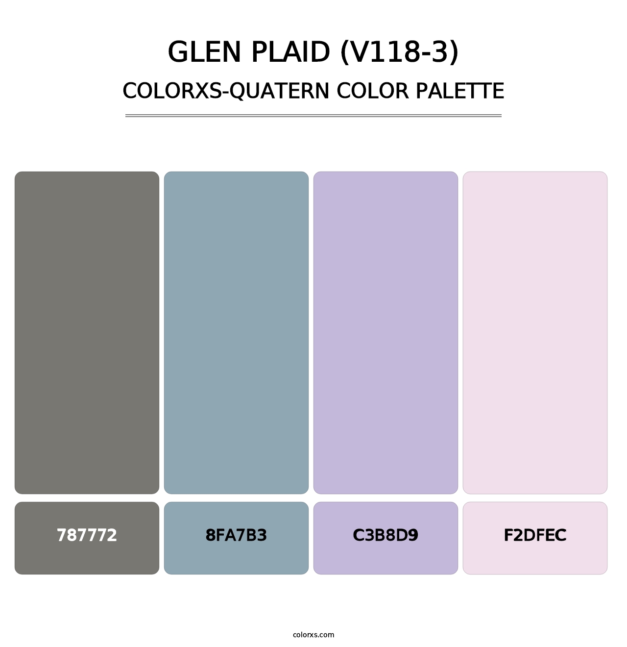 Glen Plaid (V118-3) - Colorxs Quatern Palette