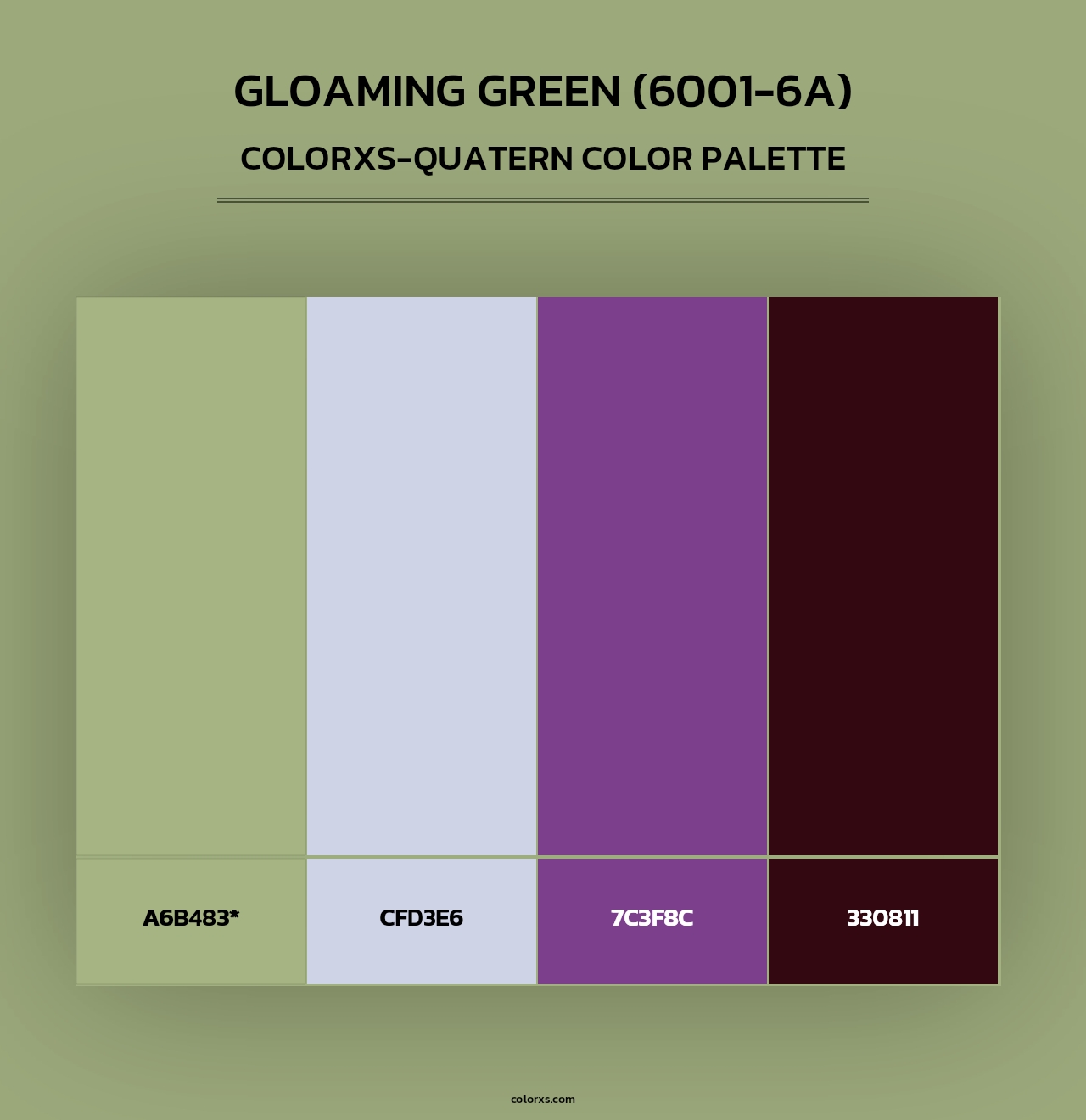 Gloaming Green (6001-6A) - Colorxs Quad Palette