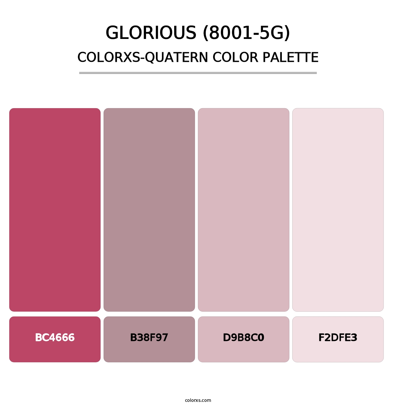 Glorious (8001-5G) - Colorxs Quatern Palette