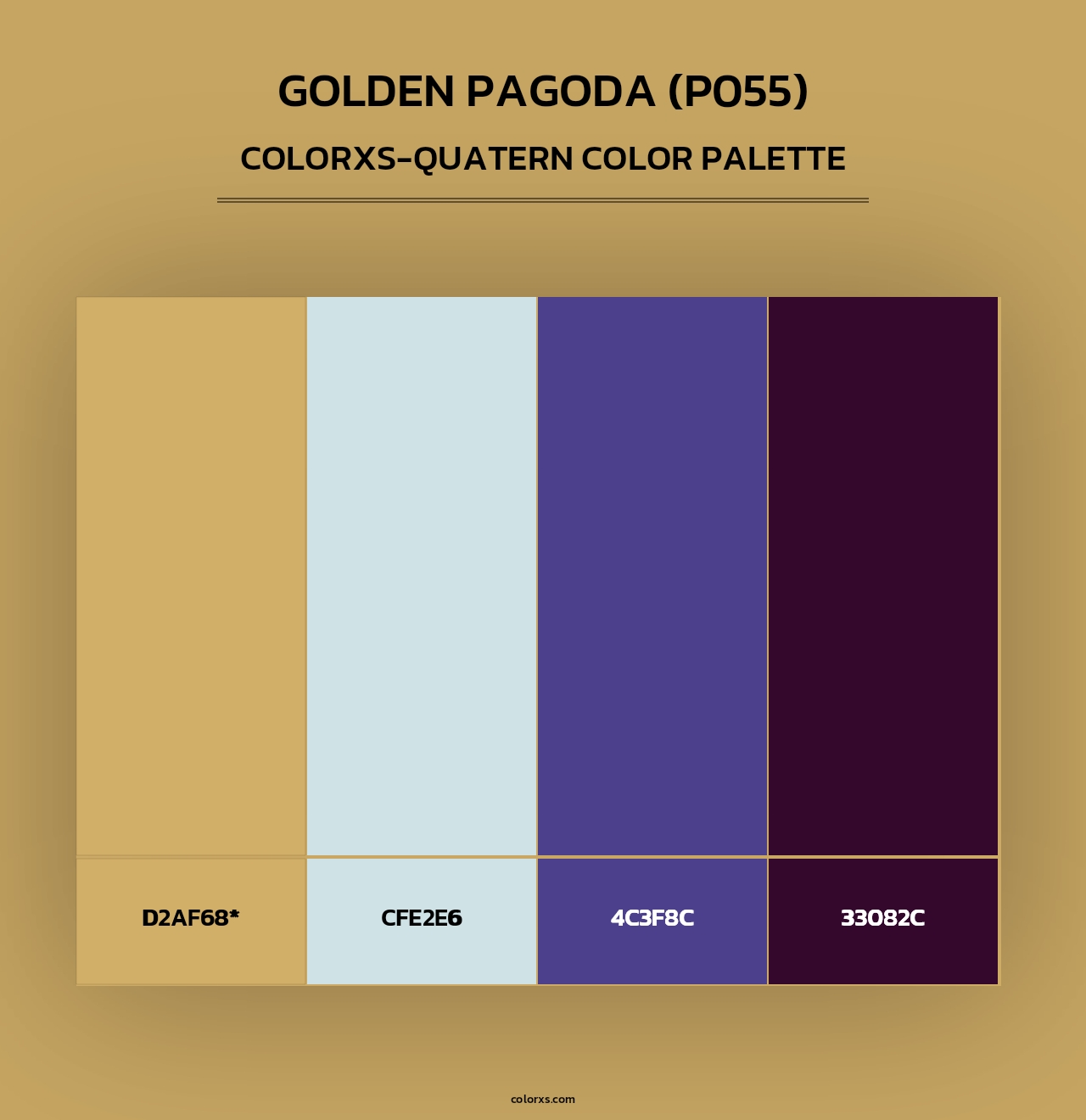 Golden Pagoda (P055) - Colorxs Quad Palette